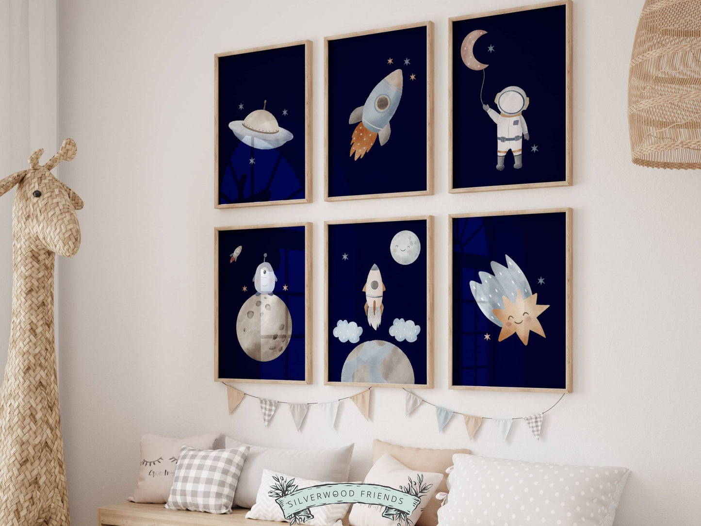 Outer Space Nursery Print Set