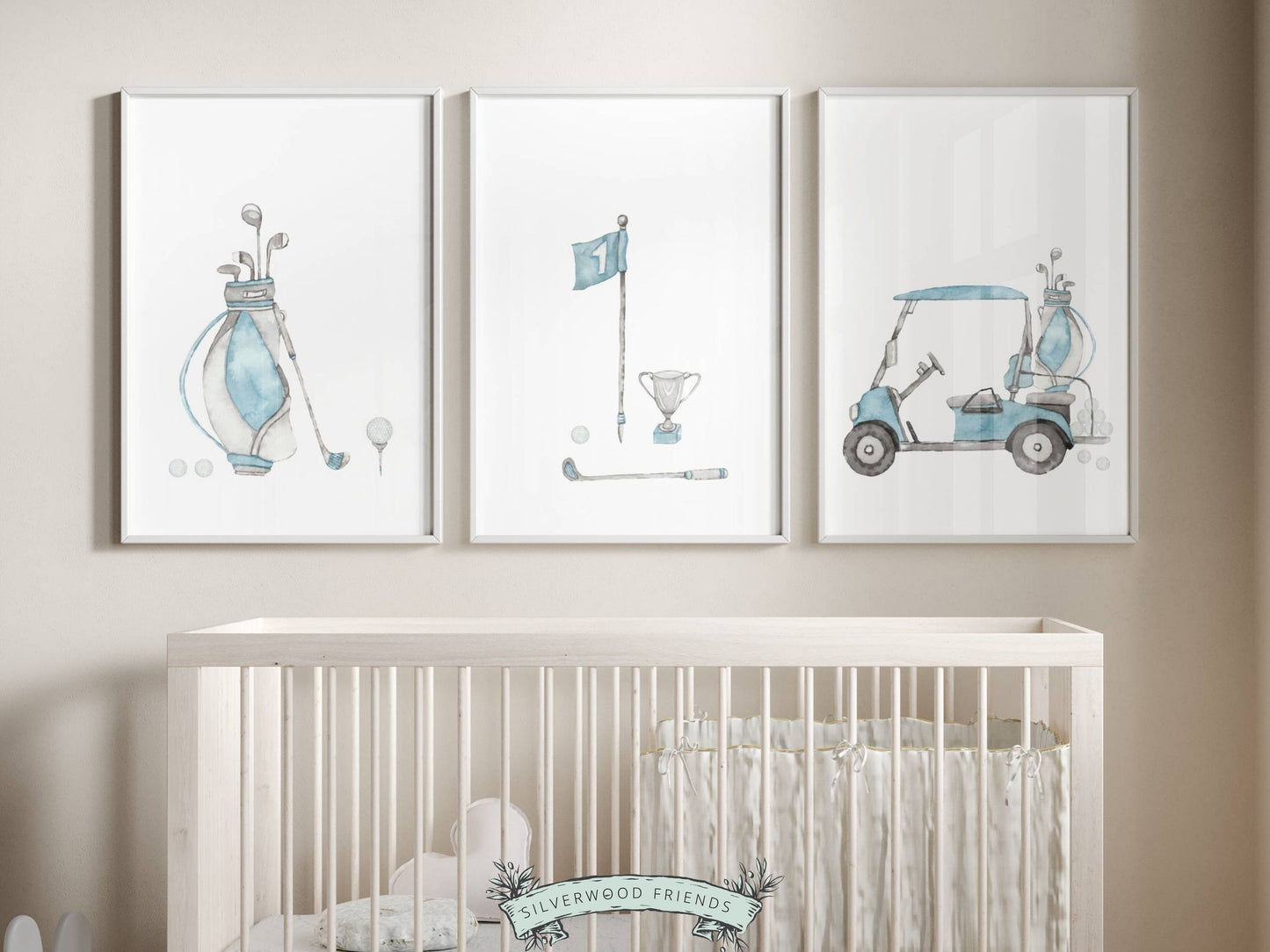 Golf Nursery Print Set of 3