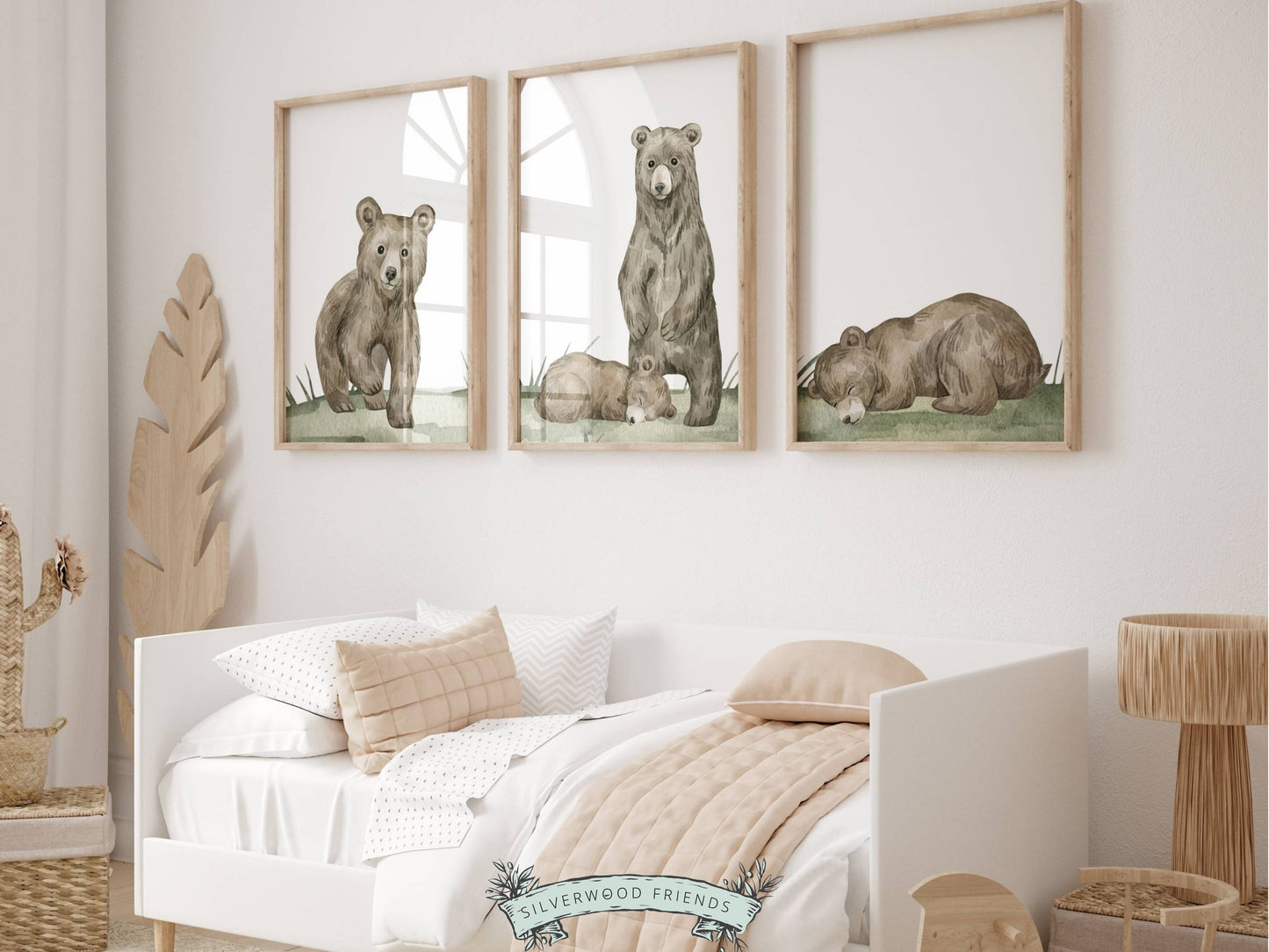 Sleepy Bear Nursery Prints