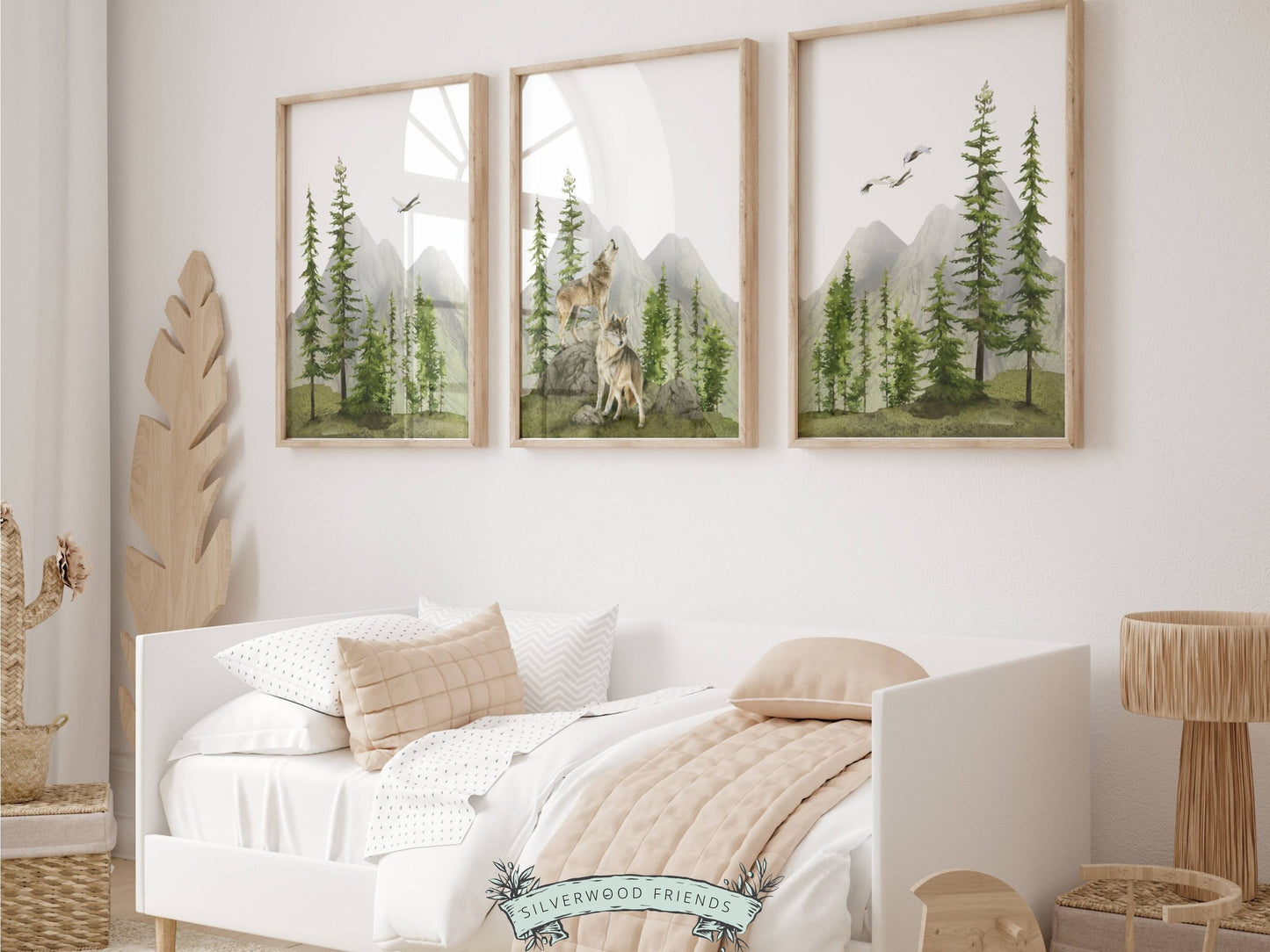 Howling Wolf Forest Prints