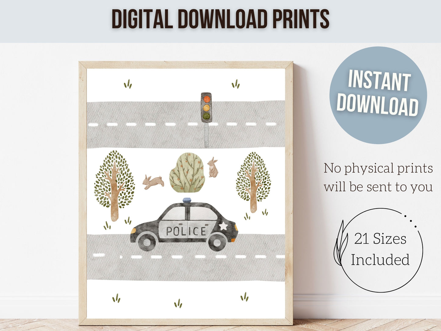 Transport Vehicle Map Nursery Prints