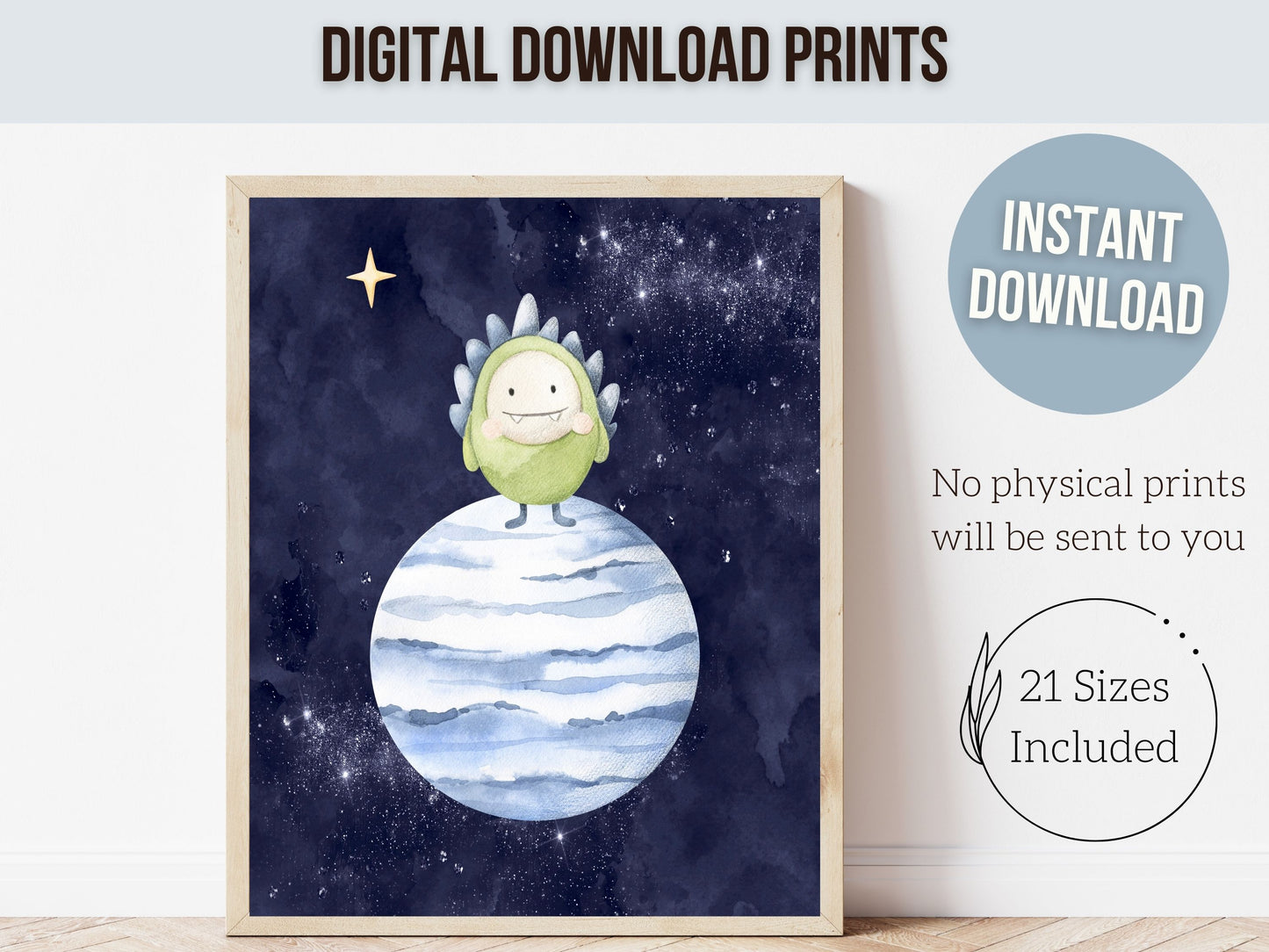 Space Aliens Nursery Prints