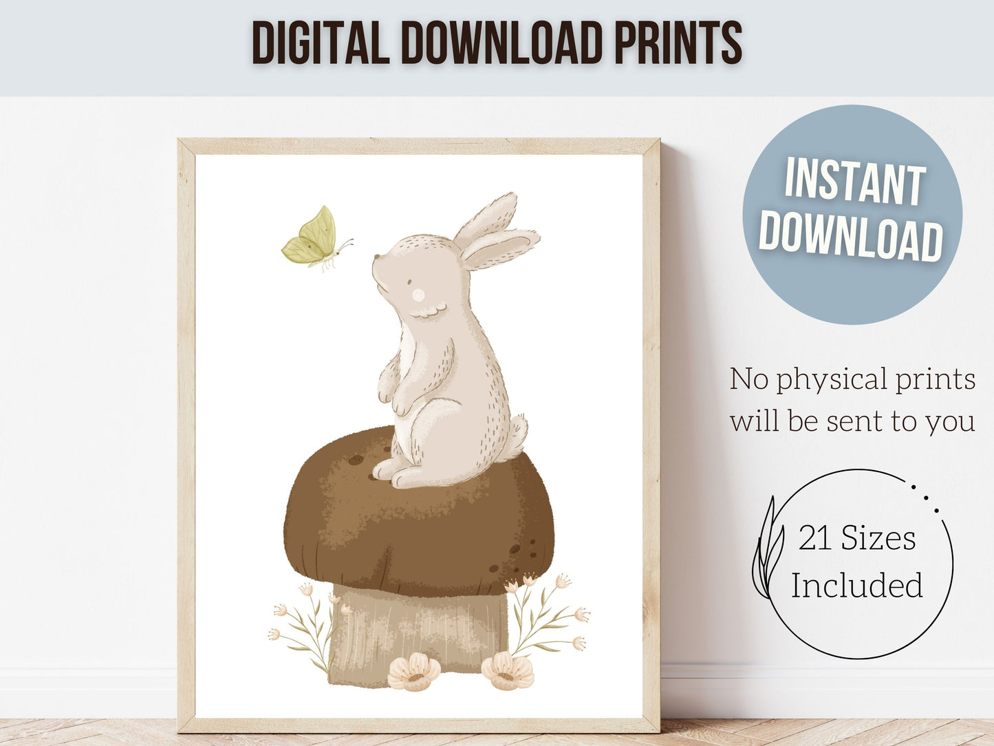 Woodland Baby Animal Nursery Prints Set of 6