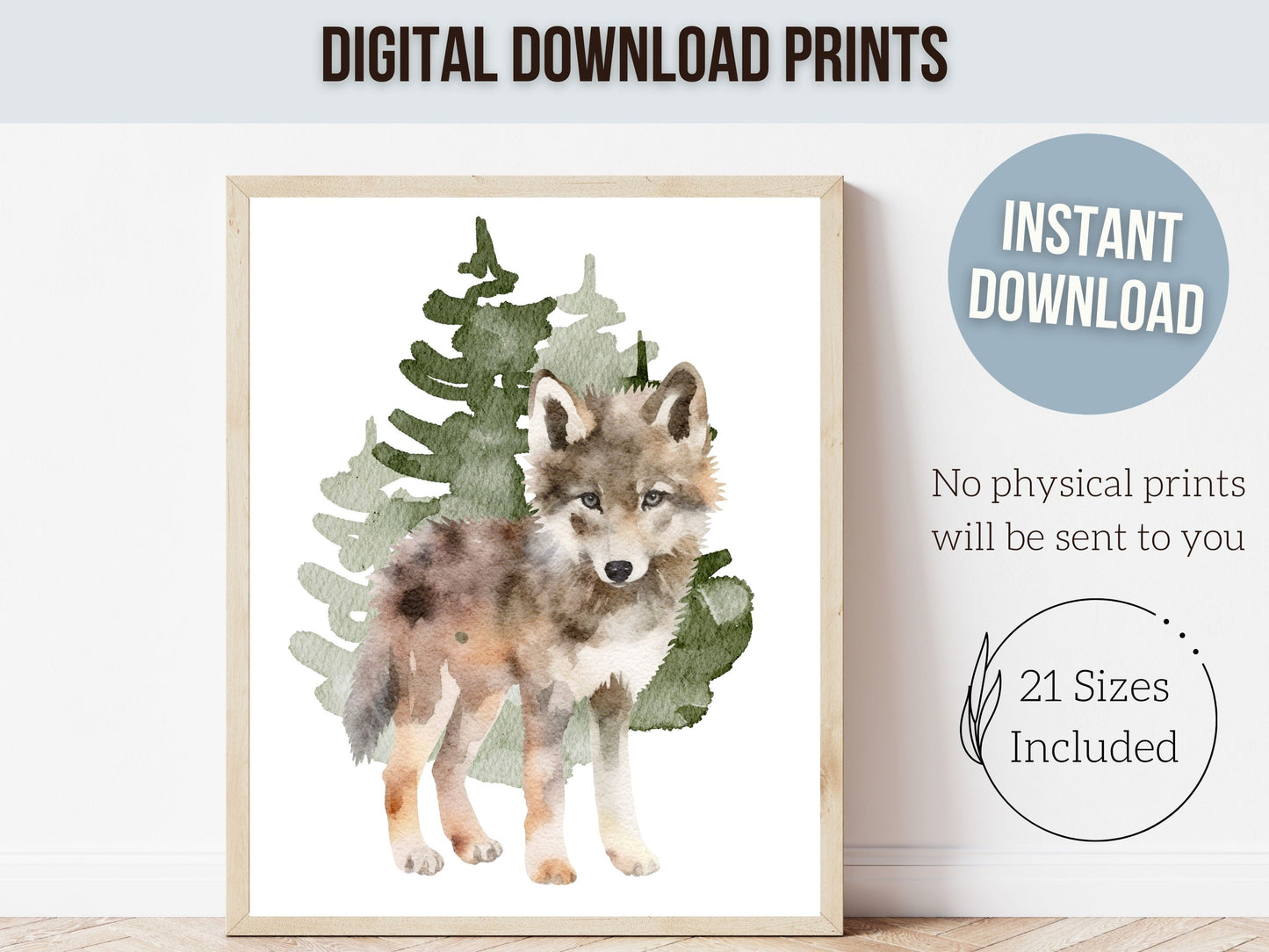 Woodland Animal Nursery Print Set