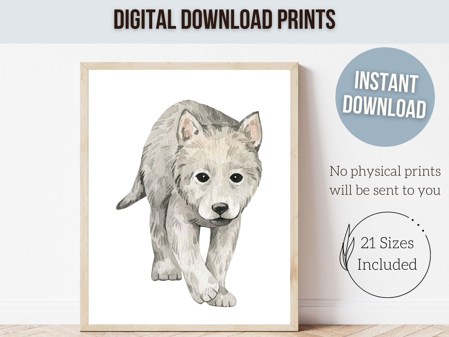 Baby Wolf Nursery Prints