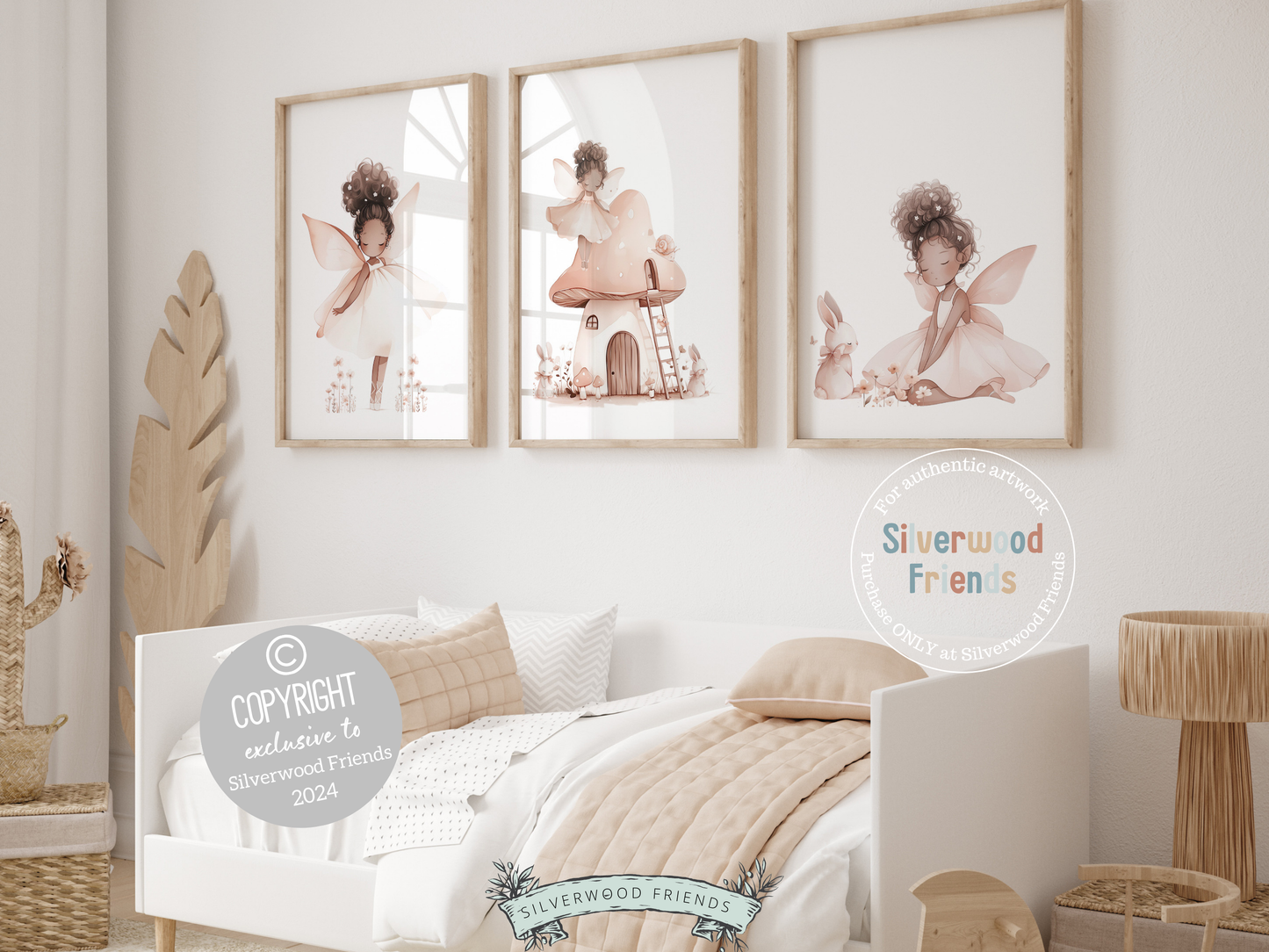 Whimsical Wildflower Fairy Nursery Prints - Set 4