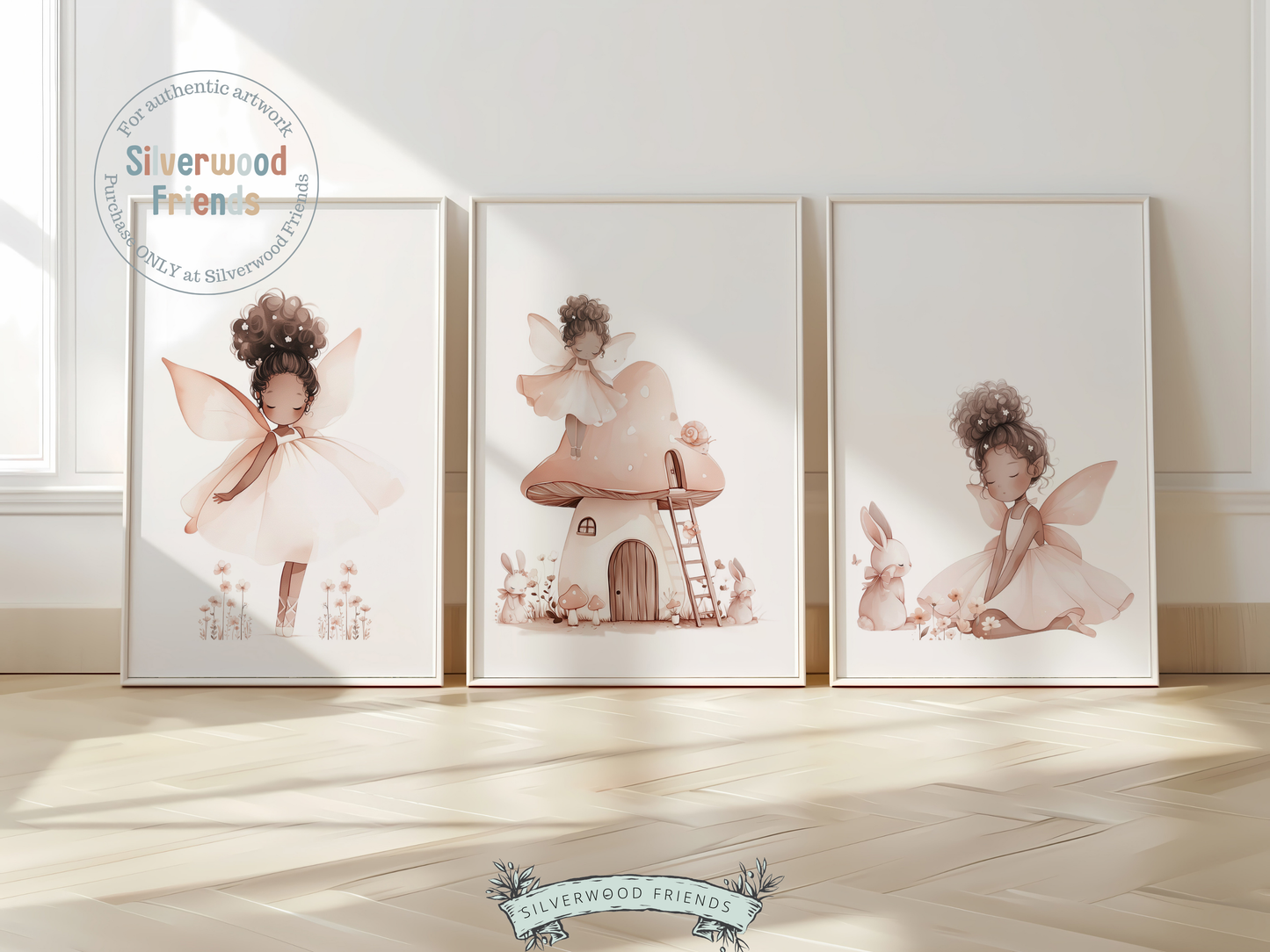 Whimsical Wildflower Fairy Nursery Prints - Set 4