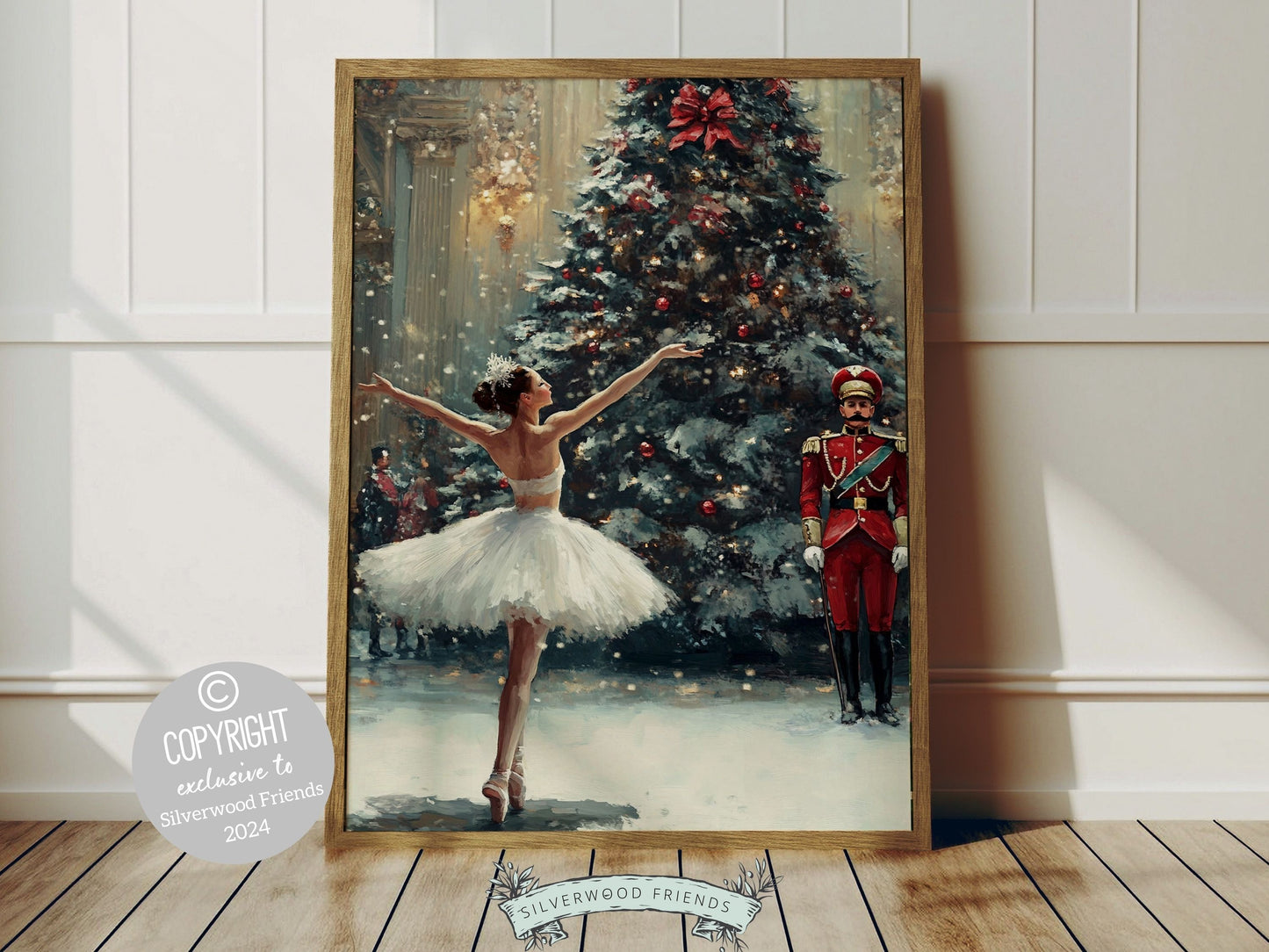 Ballerina Christmas Print - 001