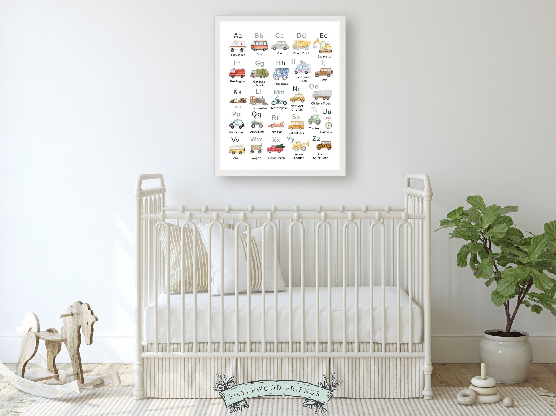 Transport Alphabet Print