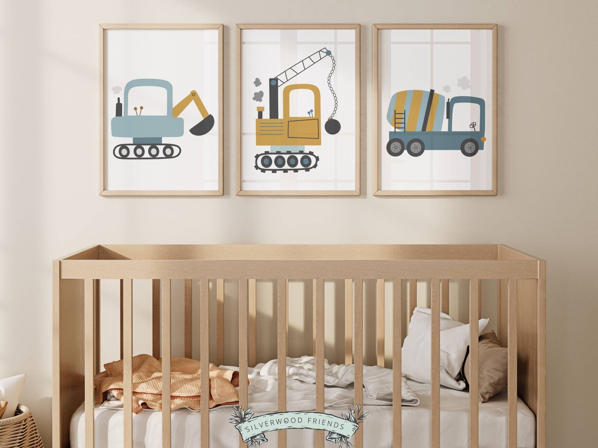 Construction Nursery Prints