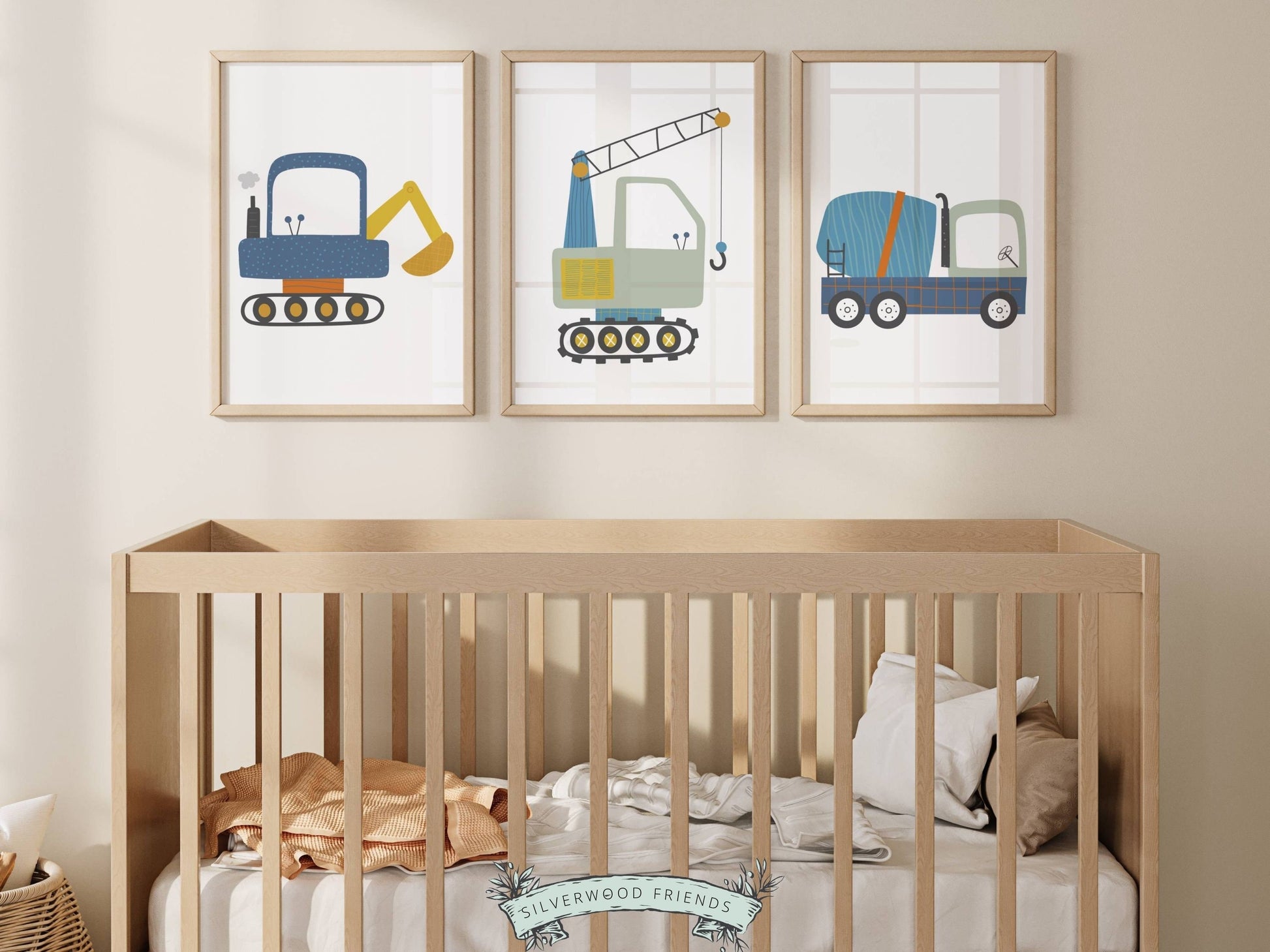 Construction Nursery Prints