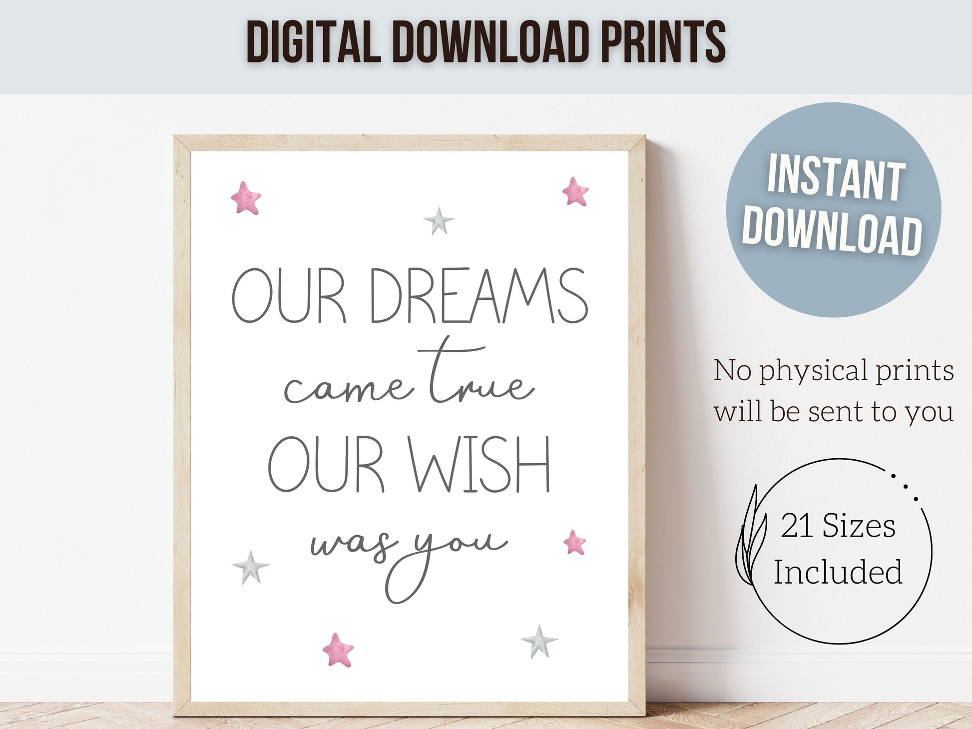 ORIGINAL Dragon Nursery Print Gift For Baby Girls Dragon Nursery Decor, Girls Fairytale Bedroom Fantasy Nursery Decor Digital Download Print
