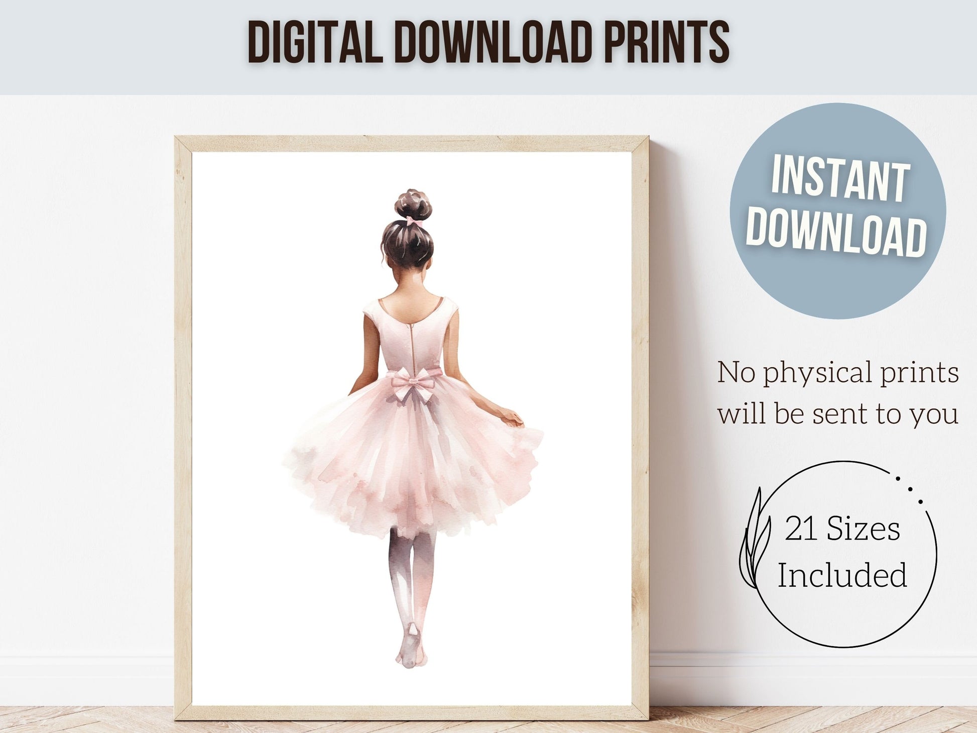 Ballet Nursery Prints, African American Ballerina Nursery Decor, Girls Ballet Nursery Wall Art, Little Black Girl Dance Decor Digital Prints