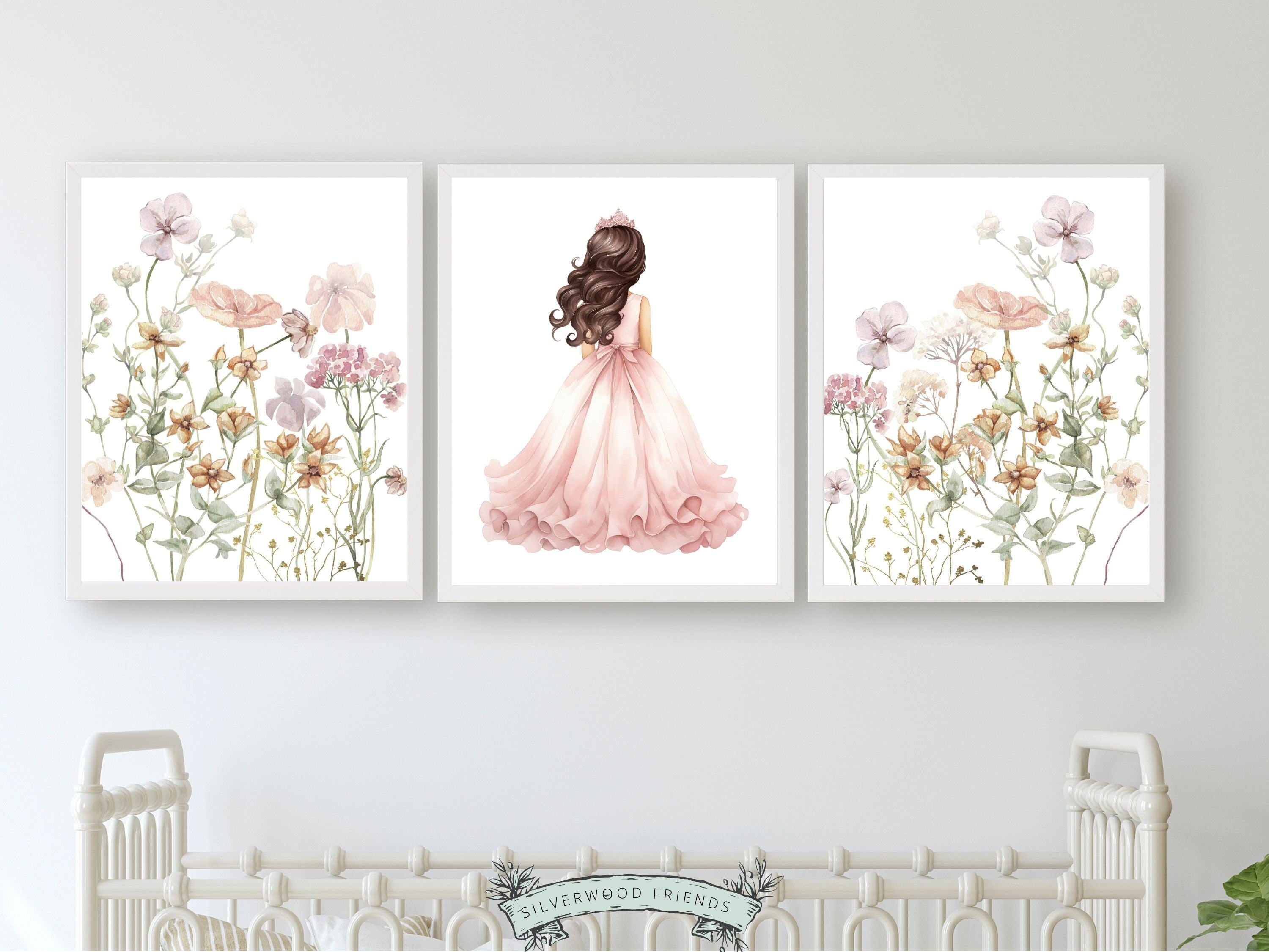 Princess Wildflower Nursery Prints - Set 2 – Silverwood Friends