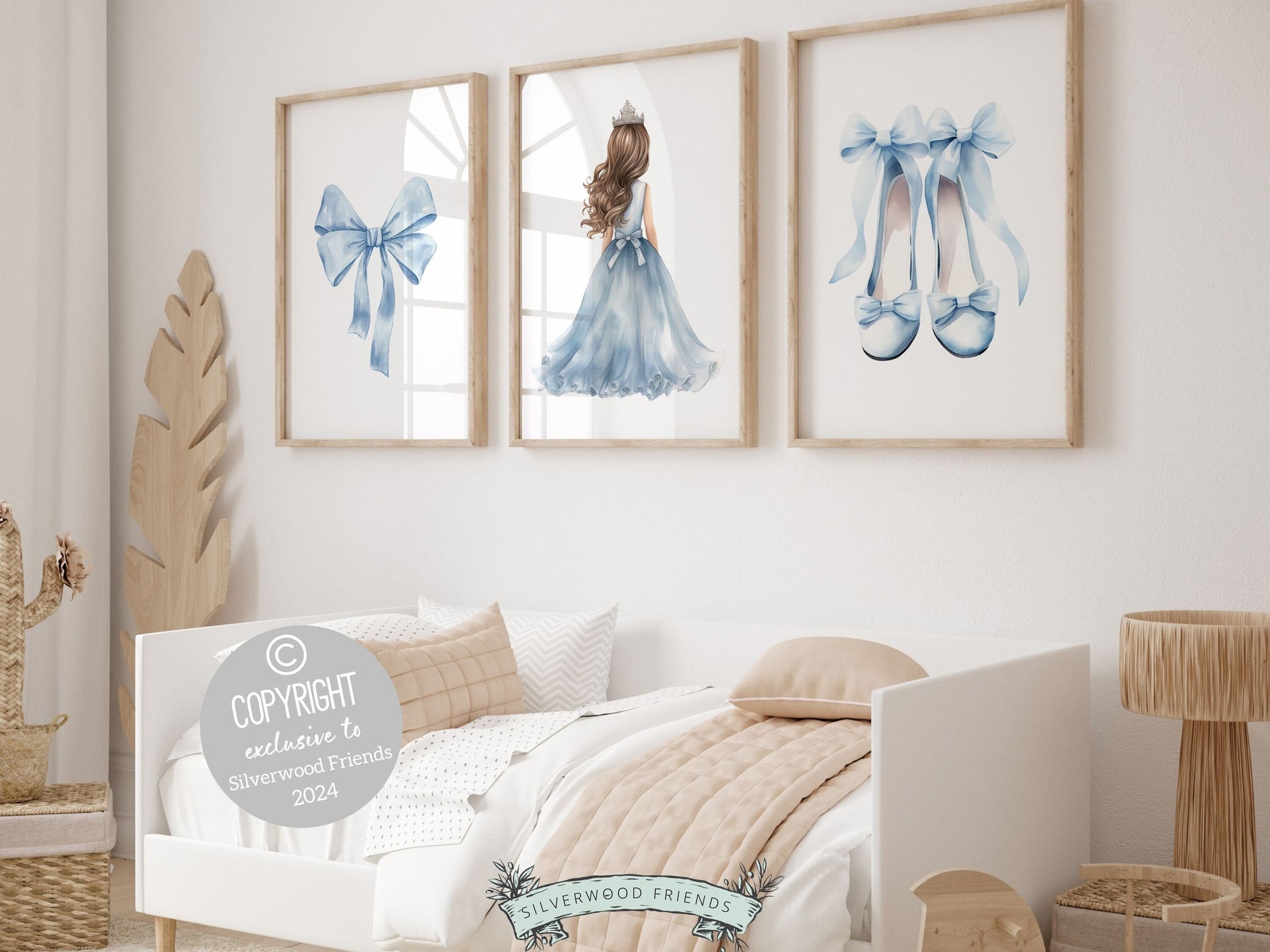 ORIGINAL Princess Nursery Prints, Ballerina Nursery Decor, Fairytale Nursery Wall Art, Baby Girl Gift Princess Nursery Decor Digital Prints
