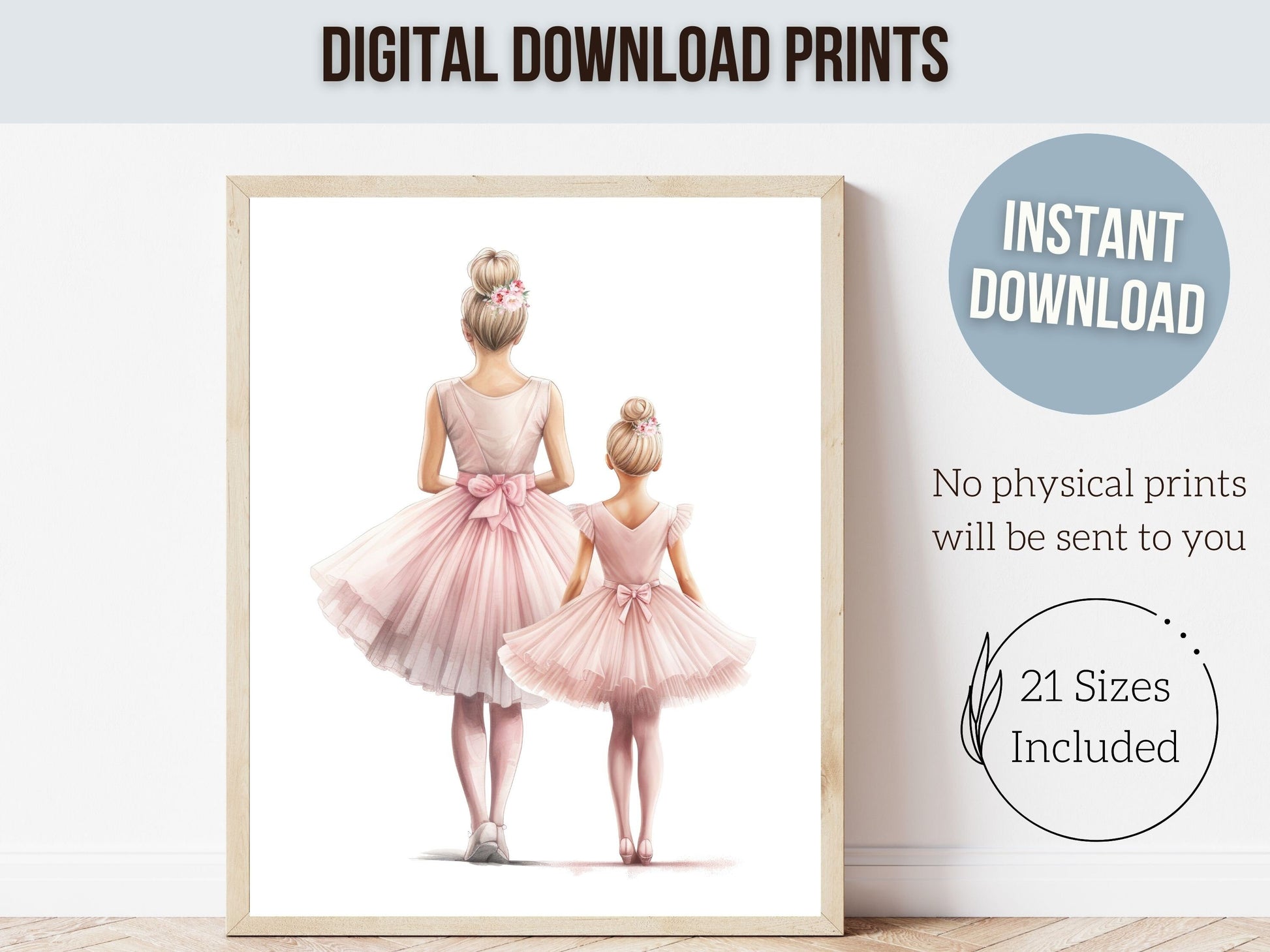 Baby Girl's Ballet Nursery Prints, Ballerina Nursery Decor, Pink Ballet Nursery Wall Art, Ballet Dancer Printable Wall Decor Digital Prints