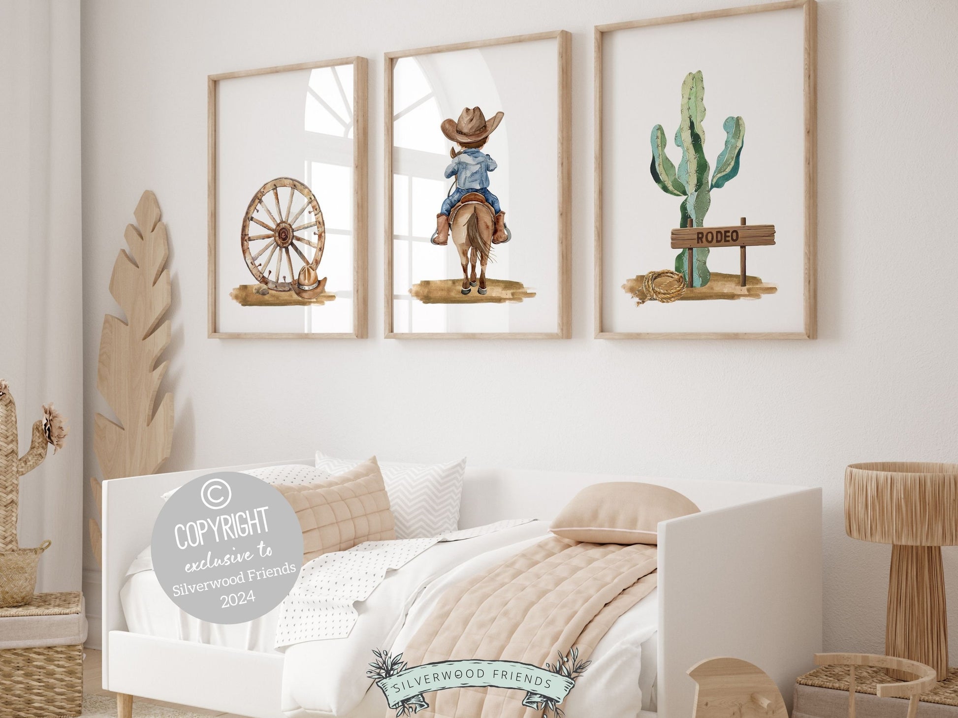 Cowboy Nursery Prints Set1