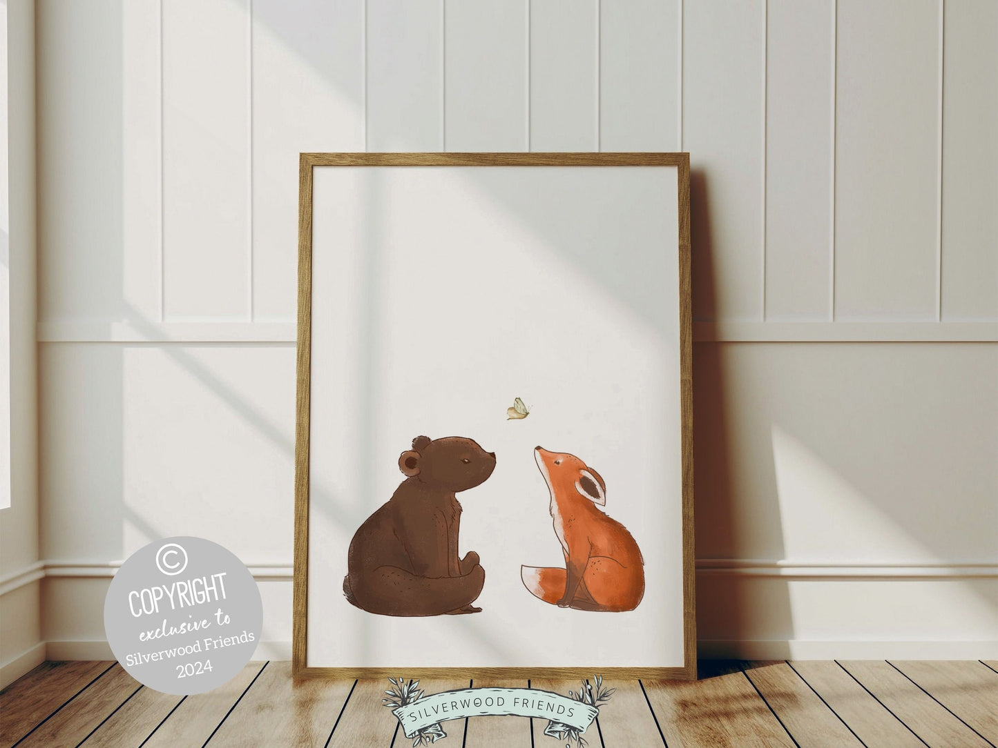 Woodland Animal Print, Boho Woodland Animal Nursery Decor, Baby Forest Animal Nursery Wall Art,Baby Room Decor Neutral Nursery Digital Print