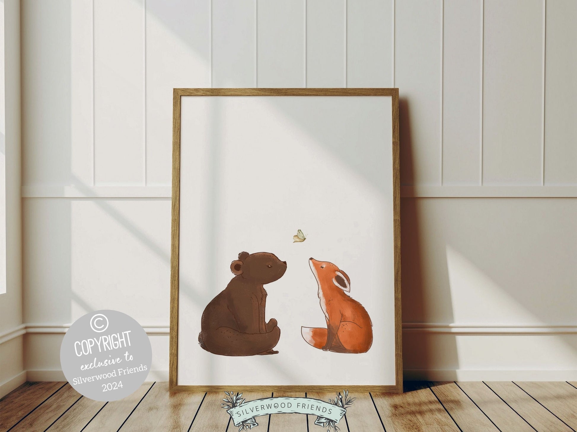 Woodland Animal Print, Boho Woodland Animal Nursery Decor, Baby Forest Animal Nursery Wall Art,Baby Room Decor Neutral Nursery Digital Print