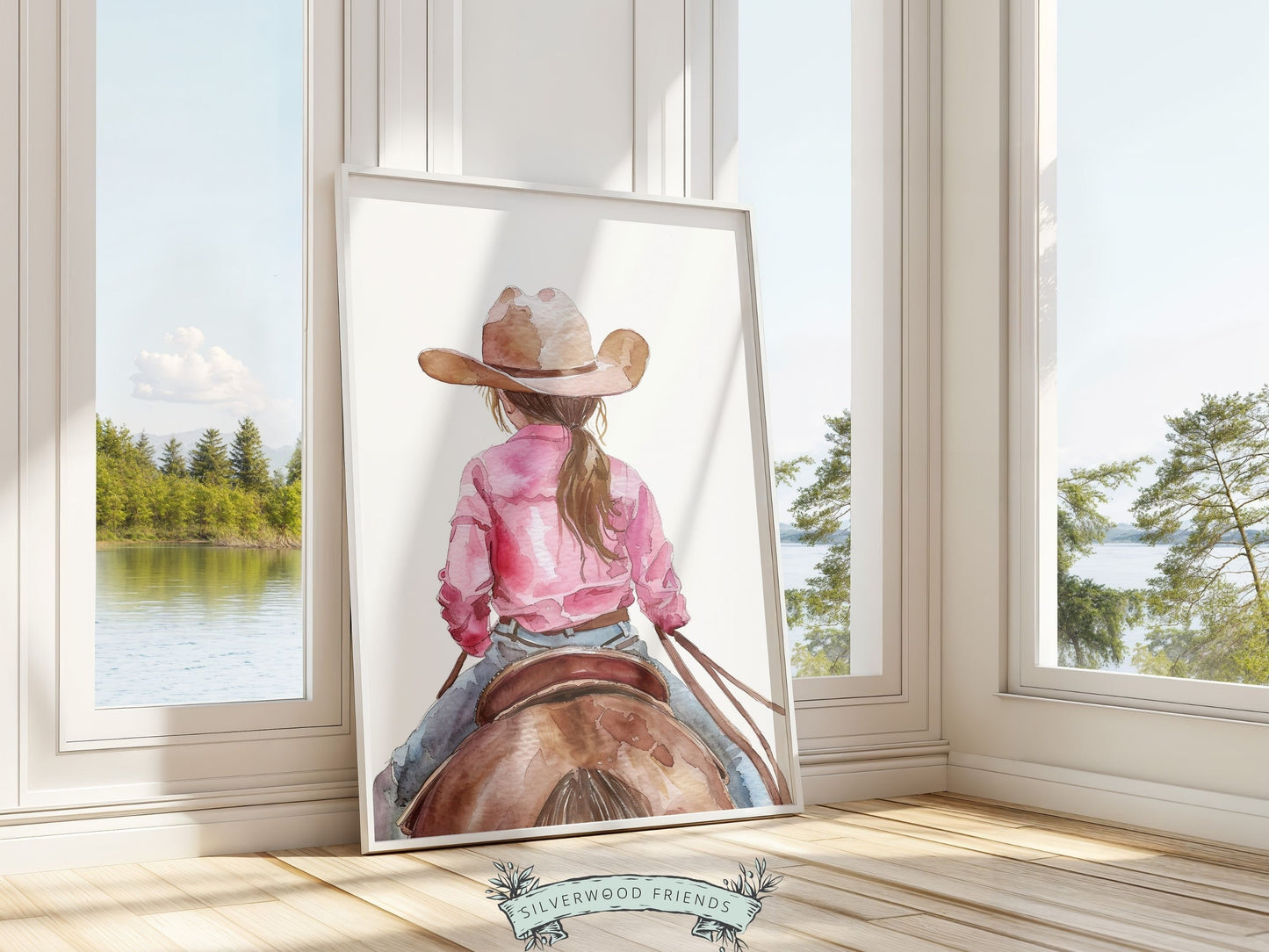 Cowgirl Horse Nursery Print, Cowgirl Horse Nursery Decor, Baby Girl Western Nursery Decor, Equestrian Nursery Wall Art Horse Digital Print