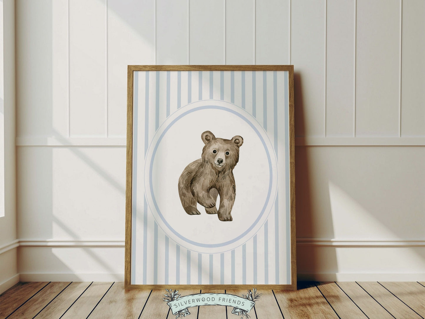 ORIGINAL Baby Bear Nursery Prints, Baby Boy Woodland Bear Nursery Decor, Baby Bear Nursery Wall Art, Boys Woodland Nursery Digital Prints