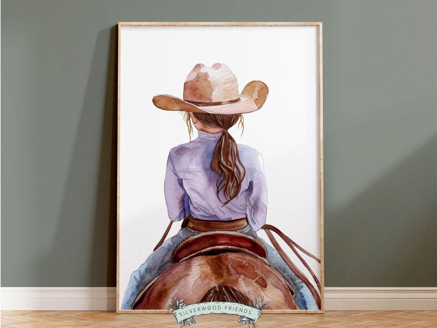 Cowgirl Nursery Print, Cowgirl Nursery Decor, Baby Girl Western Nursery Decor, Girls Horse Riding Equestrian Nursery Wall Art Digital Print