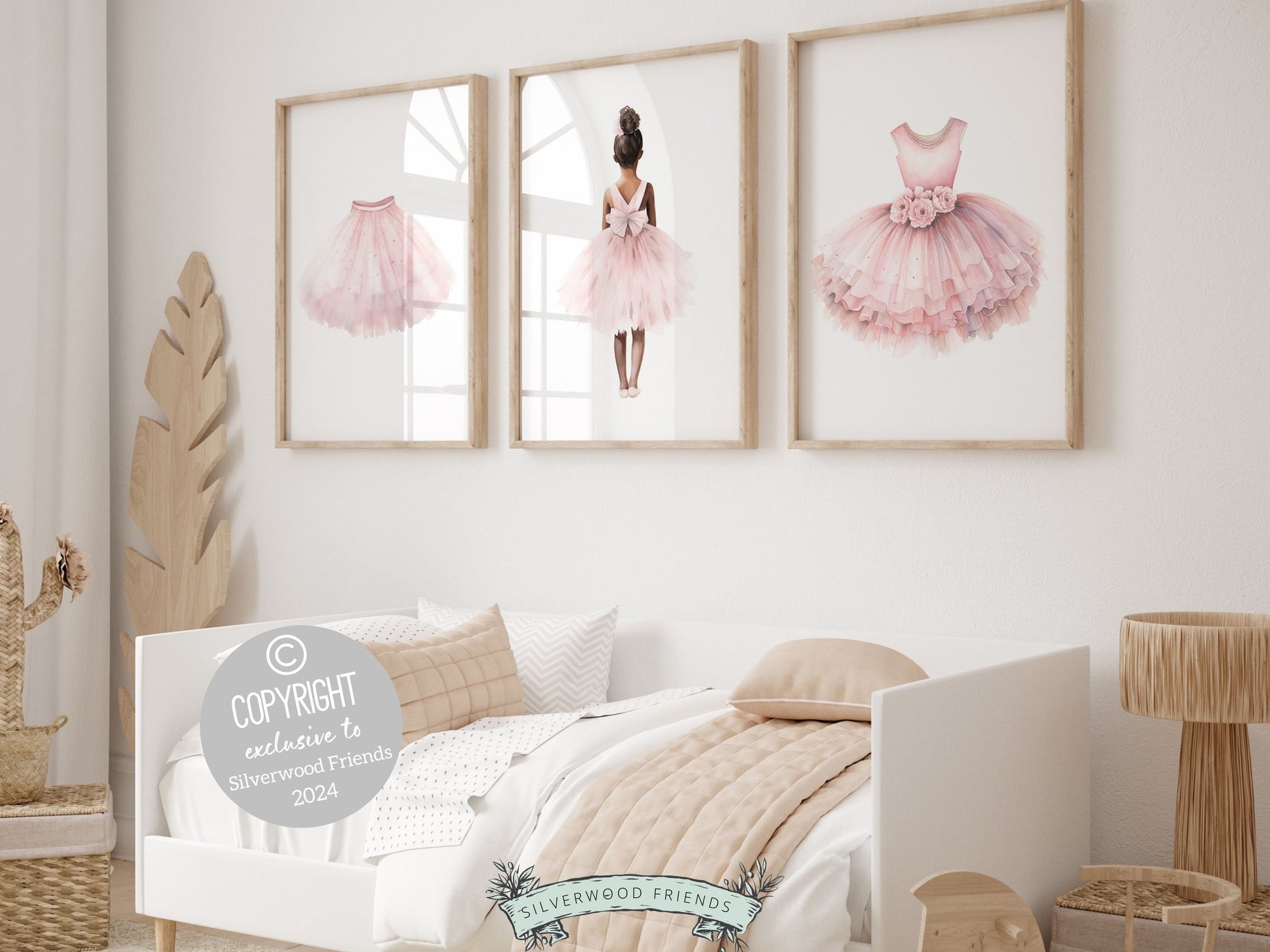 Ballet Nursery Prints, African American Ballerina Nursery Decor, Girls Ballet Nursery Wall Art, Black Ballerina Wall Decor Digital Prints