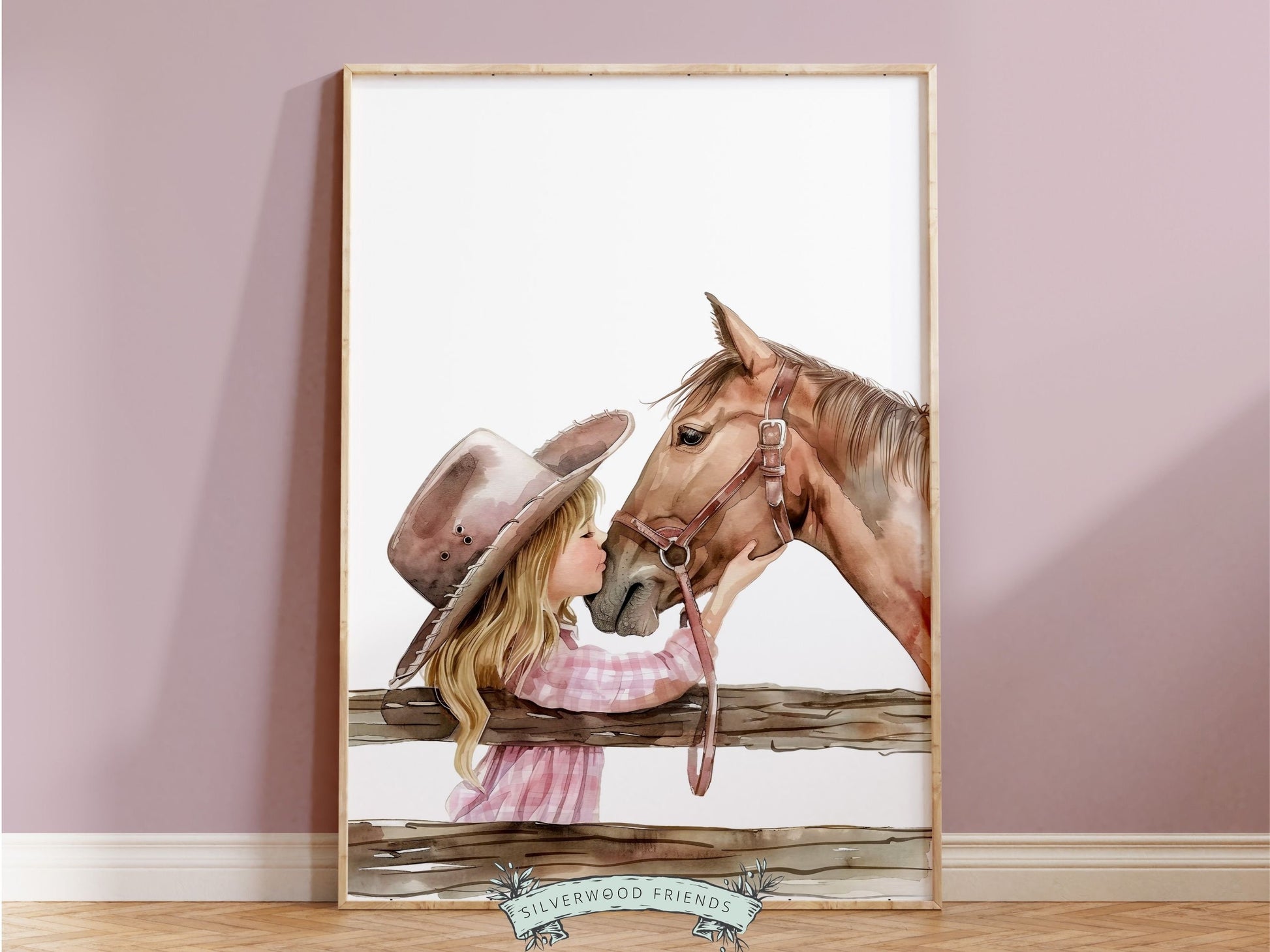 Cowgirl Nursery Print, Cowgirl Nursery Decor, Baby Girl Western Nursery Decor, Girls Horse Riding Equestrian Nursery Wall Art Digital Print