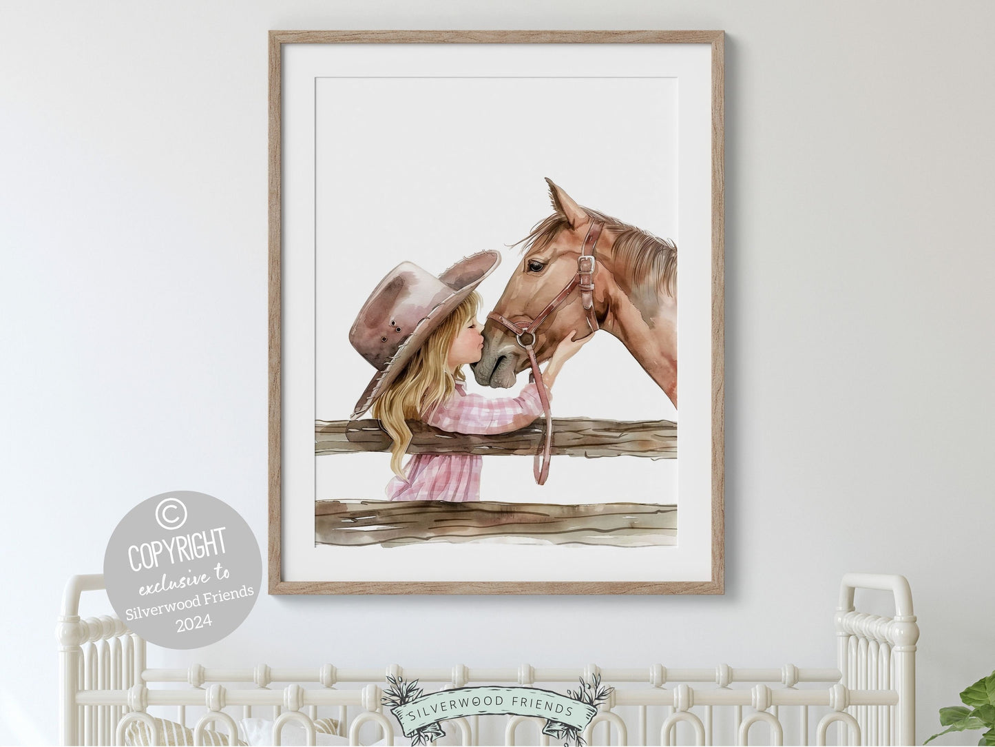 Cowgirl Nursery Print, Cowgirl Nursery Decor, Baby Girl Western Nursery Decor, Girls Horse Riding Equestrian Nursery Wall Art Digital Print