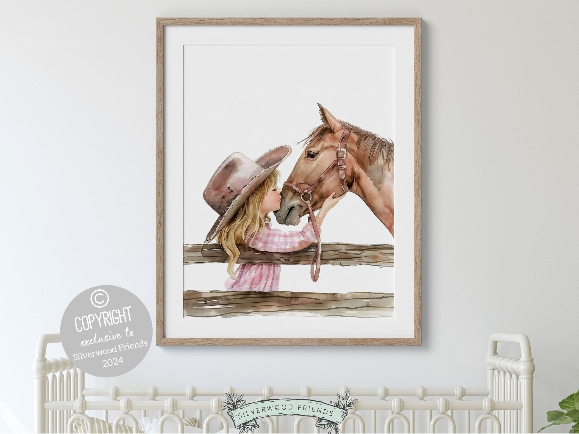 Cowgirl Nursery Print, Cowgirl Nursery Decor, Baby Girl Western Nursery Decor, Girls Horse Riding Equestrian Nursery Wall Art Digital Print
