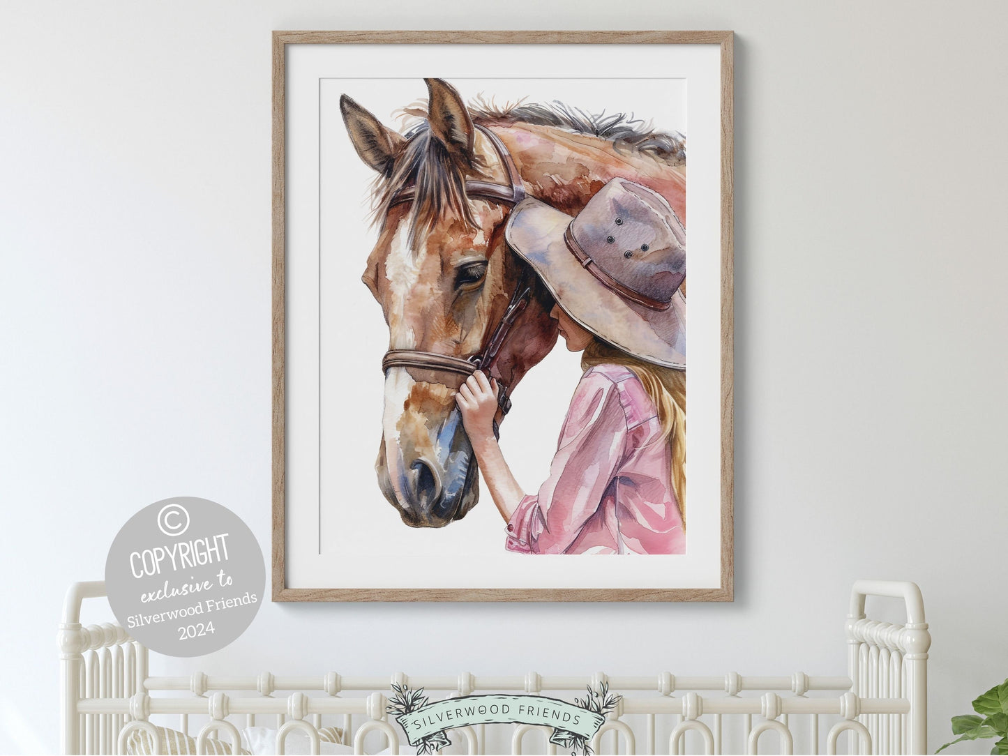 Cowgirl Nursery Print, Cowgirl Nursery Decor, Baby Girl Western Nursery Decor, Girls Horse Riding Print Horse Nursery Picture Digital Print