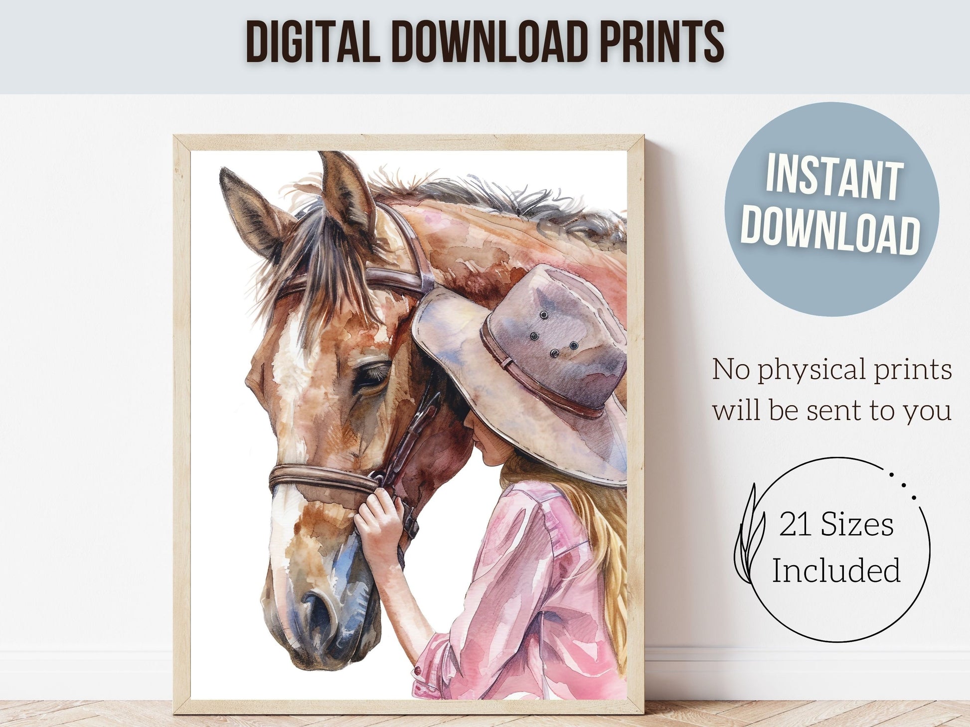 Cowgirl Nursery Print, Cowgirl Nursery Decor, Baby Girl Western Nursery Decor, Girls Horse Riding Print Horse Nursery Picture Digital Print