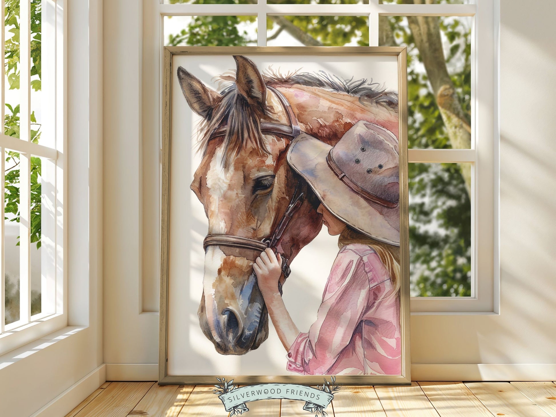 Cowgirl Nursery Print, Cowgirl Nursery Decor, Baby Girl Western Nursery Decor, Girls Horse Riding Print Horse Nursery Picture Digital Print