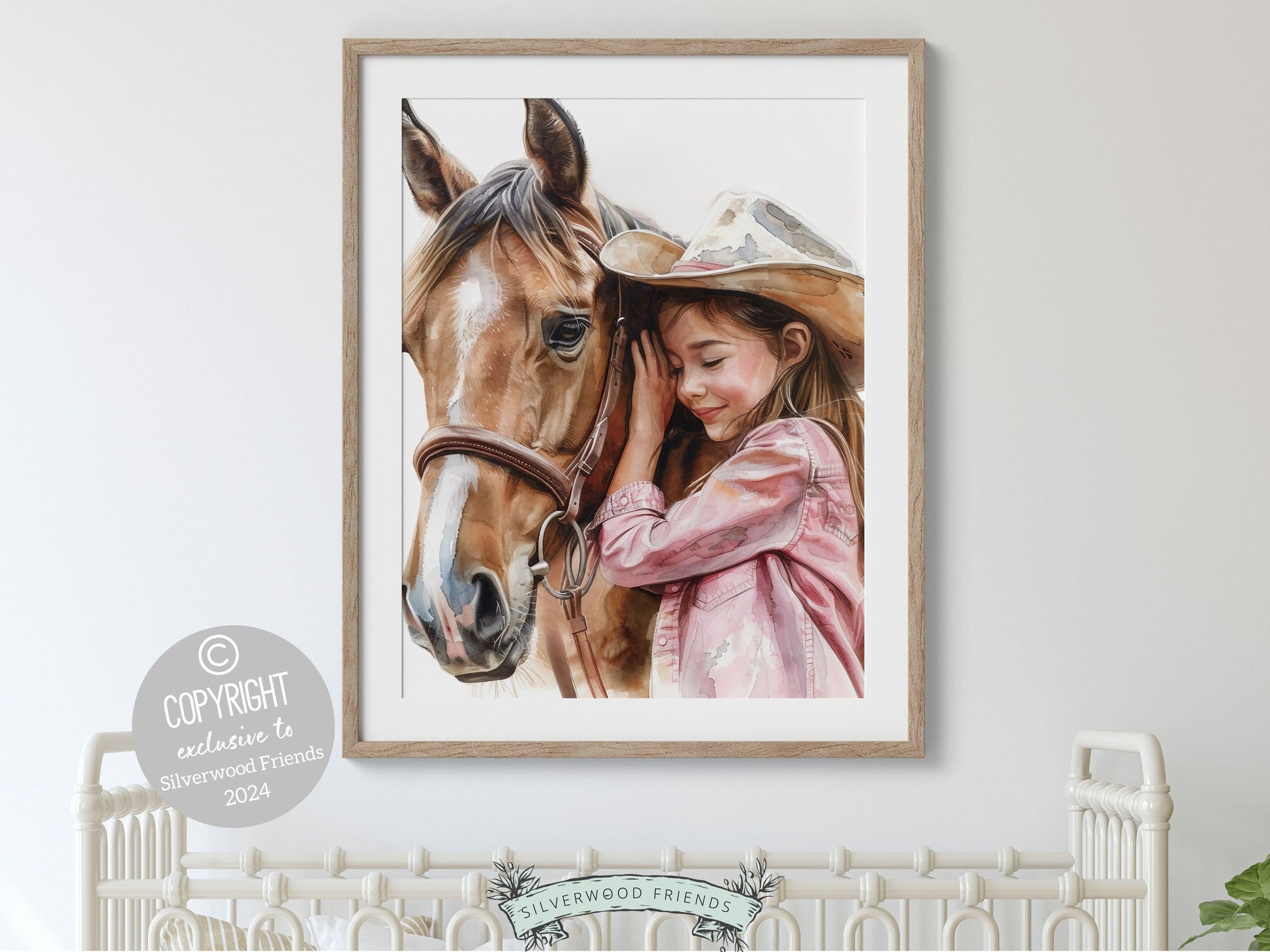 Cowgirl Nursery Print, Cowgirl Nursery Decor, Baby Girl Western Nursery Decor, Girls Horse Riding Print Horse Nursery Picture Digital Print