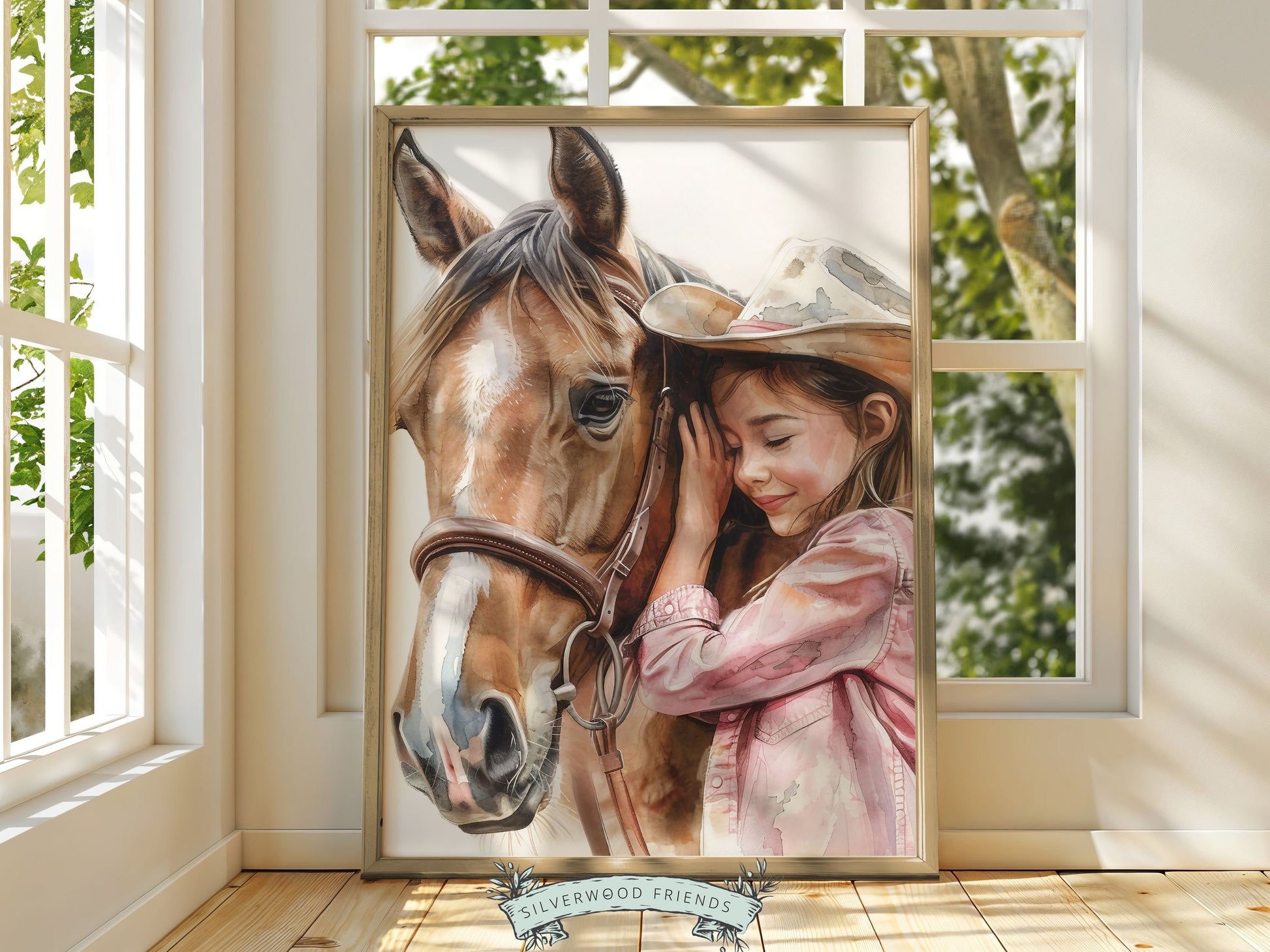 Cowgirl Nursery Print, Cowgirl Nursery Decor, Baby Girl Western Nursery Decor, Girls Horse Riding Print Horse Nursery Picture Digital Print