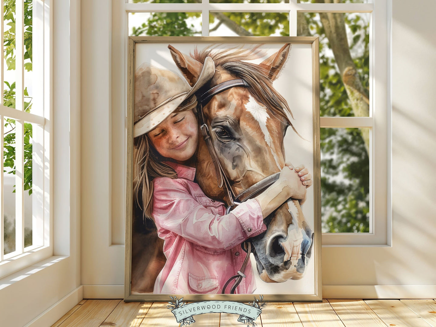 Cowgirl Nursery Print, Cowgirl Nursery Decor, Baby Girl Western Nursery Decor, Girls Horse Riding Print Horse Nursery Picture Digital Print