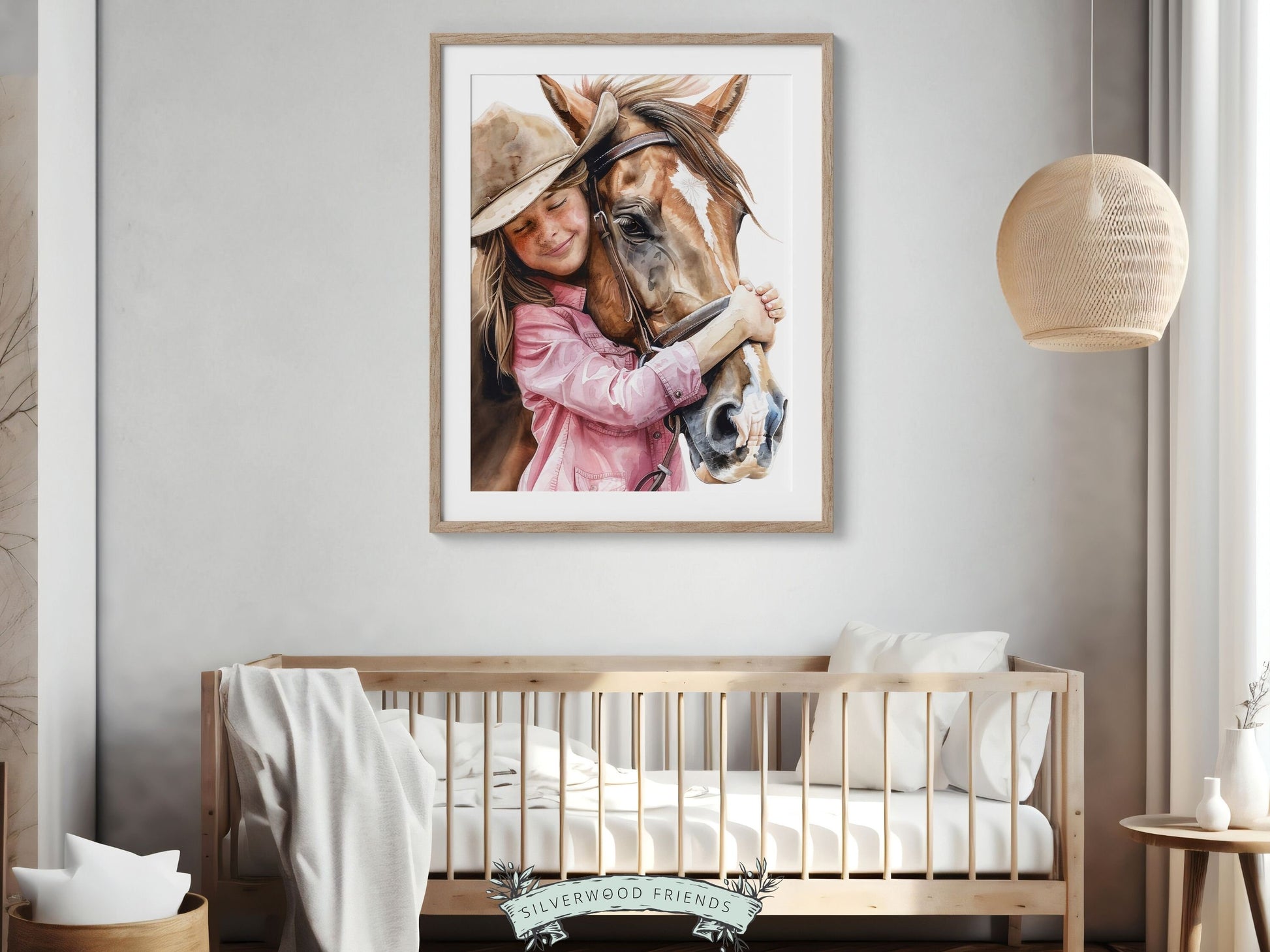Cowgirl Nursery Print, Cowgirl Nursery Decor, Baby Girl Western Nursery Decor, Girls Horse Riding Print Horse Nursery Picture Digital Print