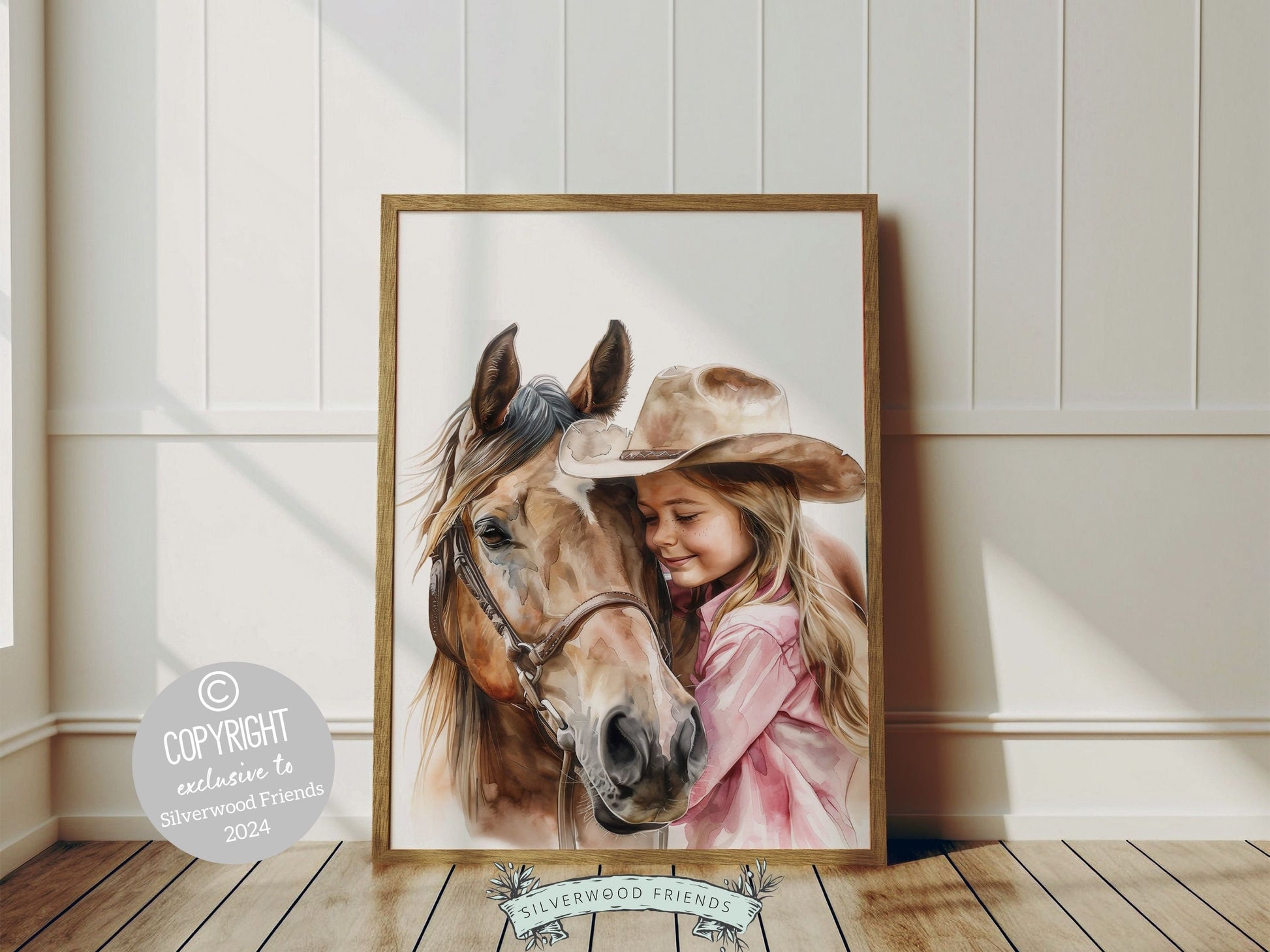 Cowgirl Nursery Print, Cowgirl Nursery Decor, Baby Girl Western Nursery Decor, Girls Horse Riding Print Horse Nursery Picture Digital Print