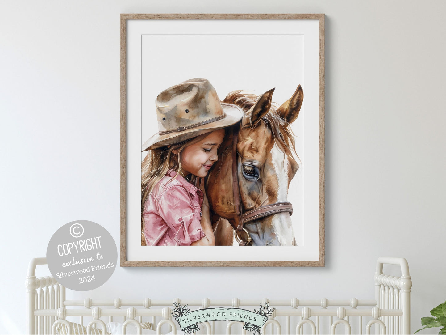 Cowgirl Nursery Print, Cowgirl Nursery Decor, Baby Girl Western Nursery Decor, Girls Horse Riding Print Horse Nursery Picture Digital Print