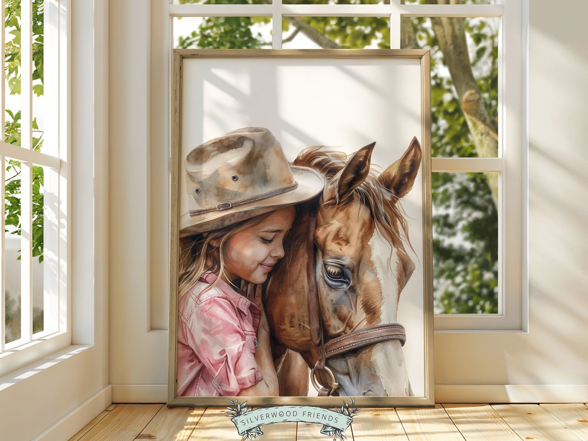 Cowgirl Nursery Print, Cowgirl Nursery Decor, Baby Girl Western Nursery Decor, Girls Horse Riding Print Horse Nursery Picture Digital Print