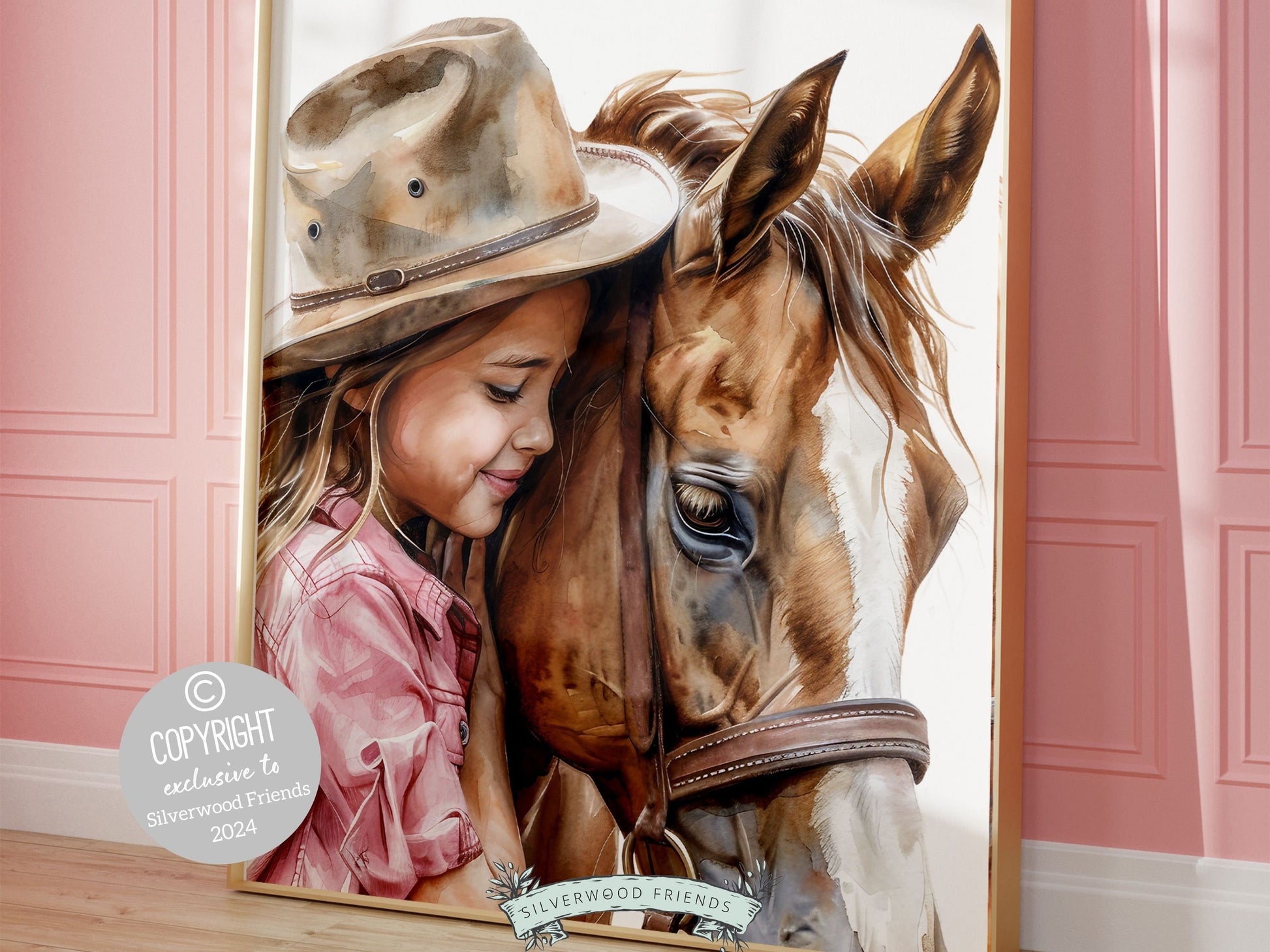 Cowgirl Nursery Print, Cowgirl Nursery Decor, Baby Girl Western Nursery Decor, Girls Horse Riding Print Horse Nursery Picture Digital Print