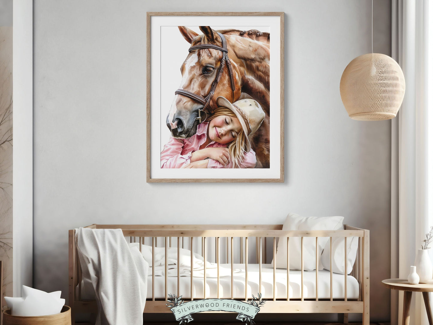 Cowgirl Nursery Print, Cowgirl Nursery Decor, Western Nursery Decor, Trendy Teen Girl Horse Riding Print Horse Nursery Picture Digital Print