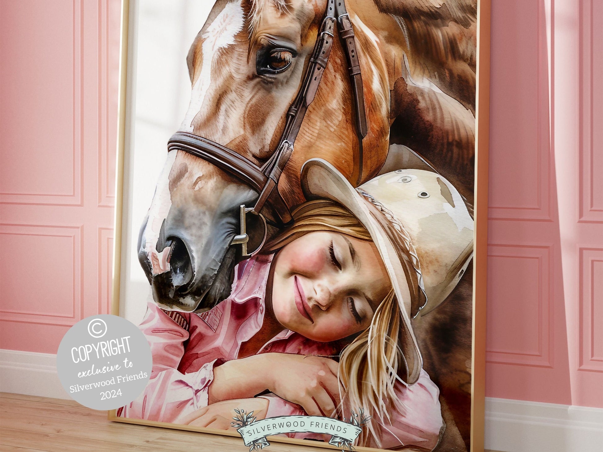 Cowgirl Nursery Print, Cowgirl Nursery Decor, Western Nursery Decor, Trendy Teen Girl Horse Riding Print Horse Nursery Picture Digital Print