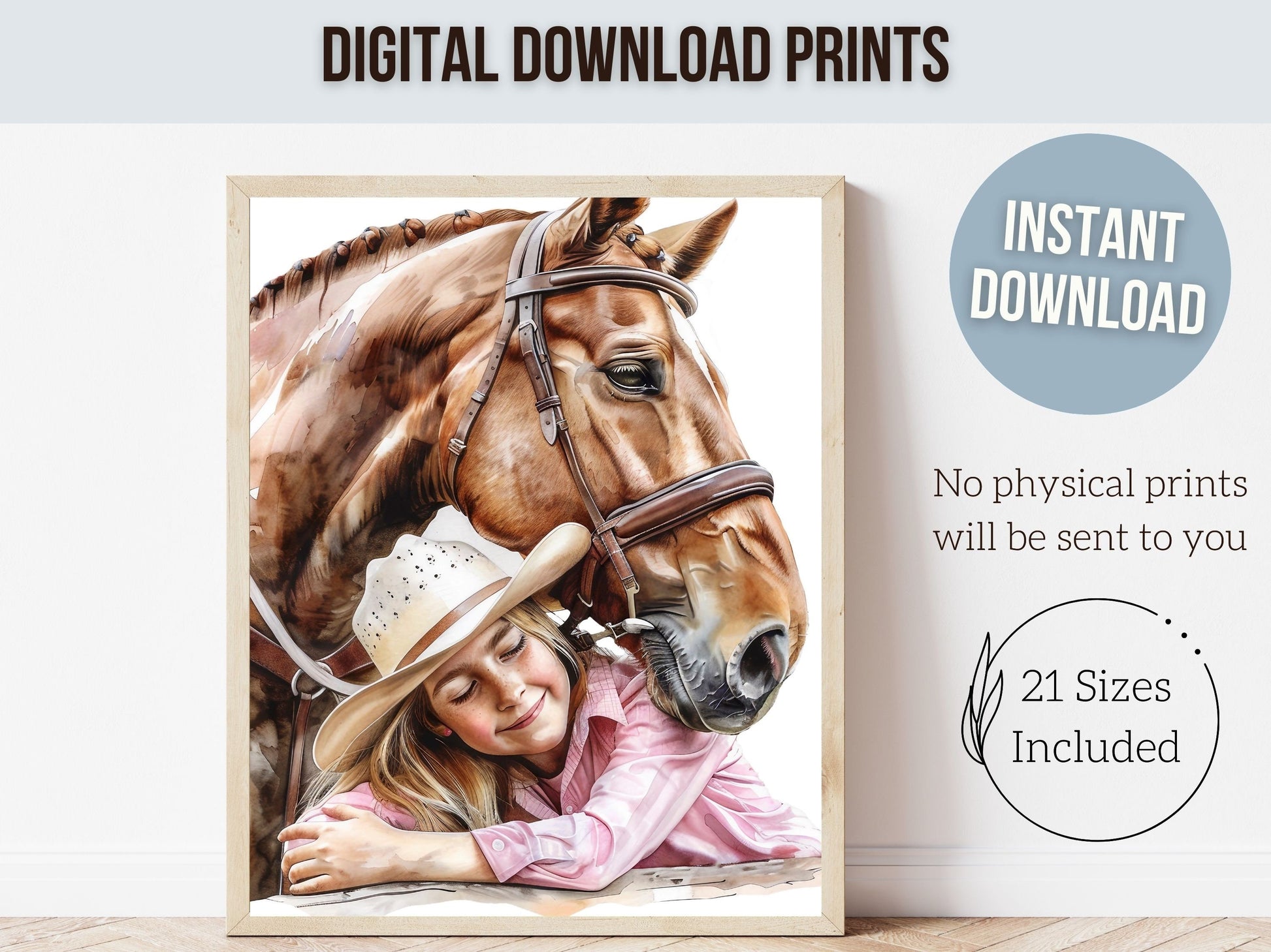 Cowgirl Nursery Print, Cowgirl Nursery Decor, Western Nursery Decor, Trendy Teen Girl Horse Riding Print Horse Nursery Picture Digital Print