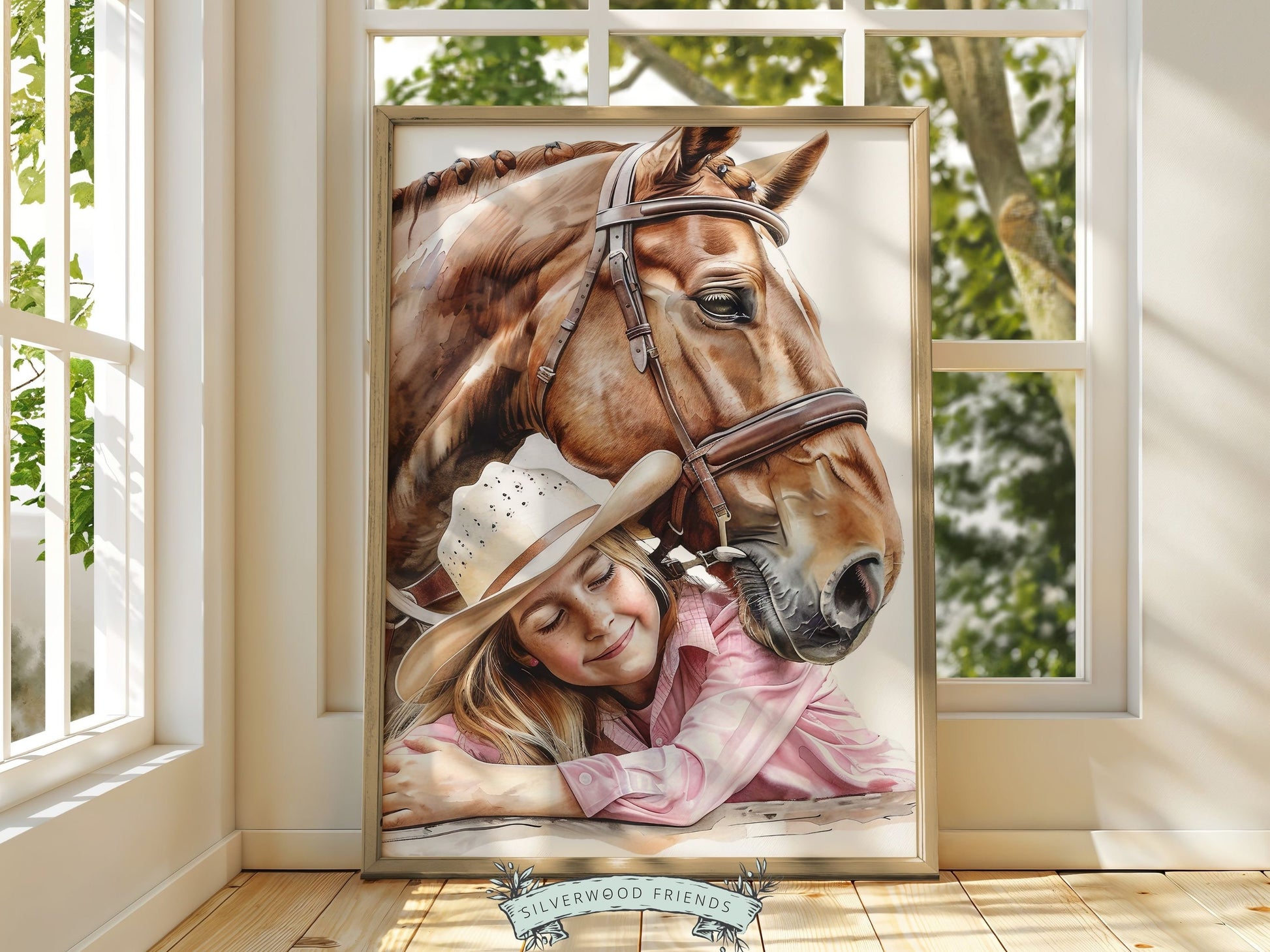 Cowgirl Nursery Print, Cowgirl Nursery Decor, Western Nursery Decor, Trendy Teen Girl Horse Riding Print Horse Nursery Picture Digital Print