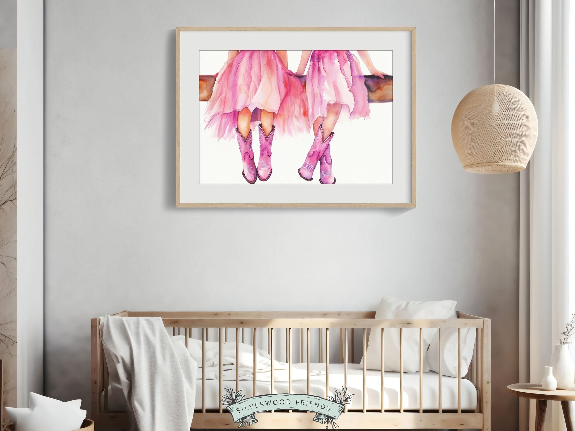 Pink Cowgirl Boot Print, Cowgirl Nursery Decor, Trendy Girl Western Room Wall Decor,Girl Horse Riding Picture Preppy Dorm Room Digital Print