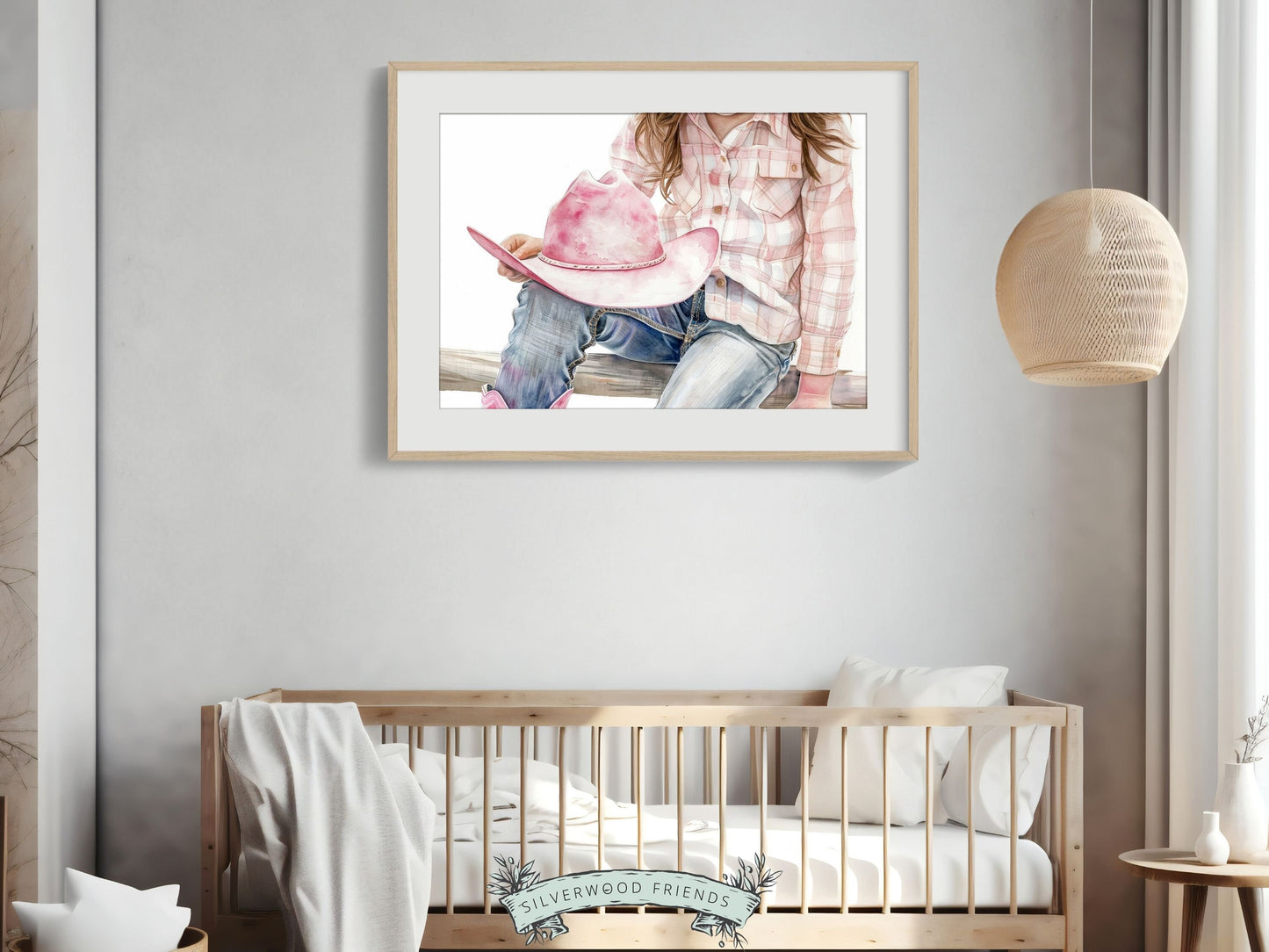 Cowgirl Nursery Print, Cowgirl Nursery Decor, Baby Girl Western Nursery Decor, Girl Horse Riding Picture, Country Girl Nursery Digital Print