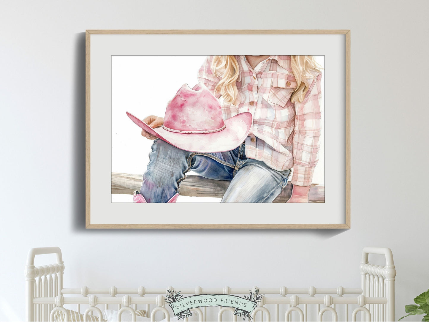 Cowgirl Nursery Print, Cowgirl Nursery Decor, Baby Girl Western Nursery Decor, Girl Horse Riding Picture, Country Girl Nursery Digital Print