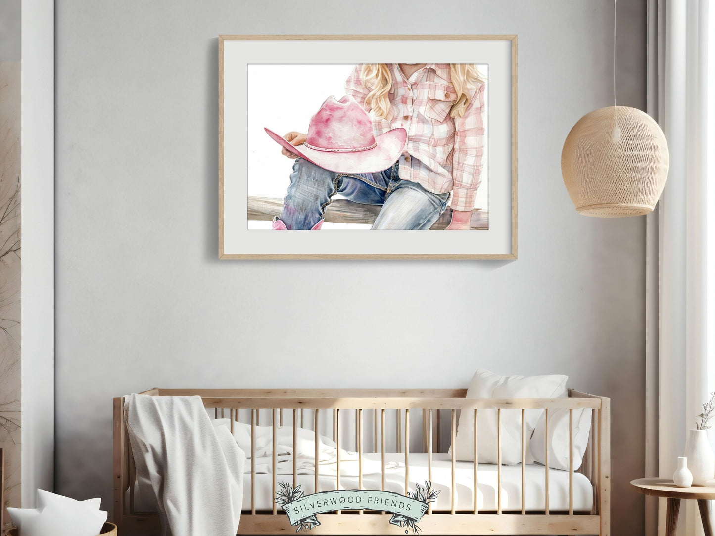 Cowgirl Nursery Print, Cowgirl Nursery Decor, Baby Girl Western Nursery Decor, Girl Horse Riding Picture, Country Girl Nursery Digital Print