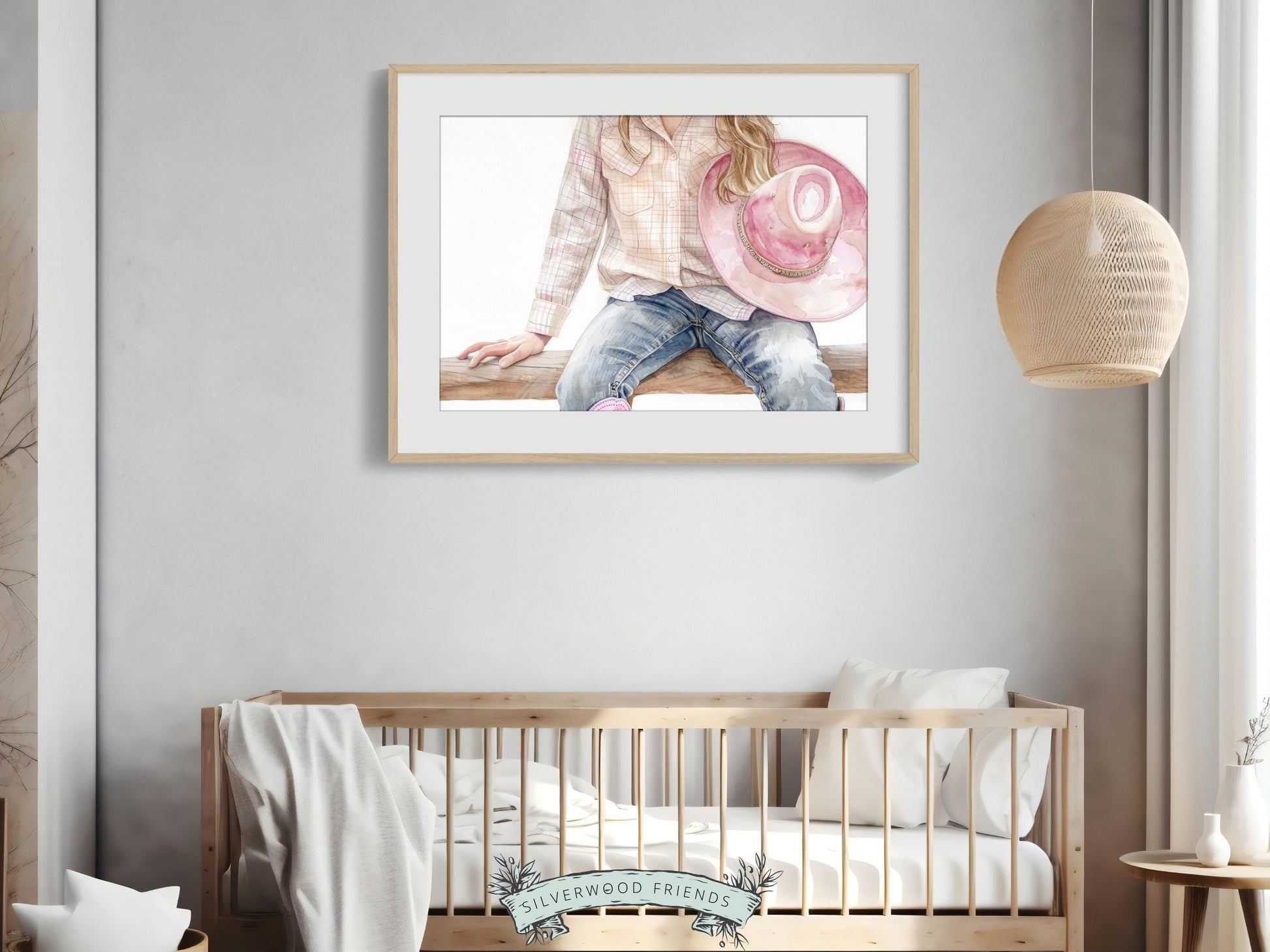 Cowgirl Nursery Print, Cowgirl Nursery Decor, Baby Girl Western Nursery Decor, Girl Horse Riding Picture, Country Girl Nursery Digital Print